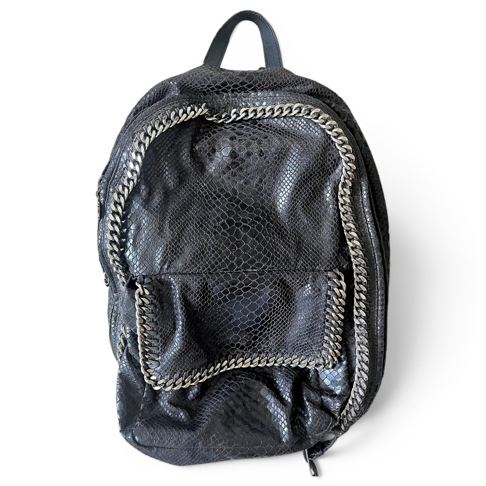Falabella Go leather backpack