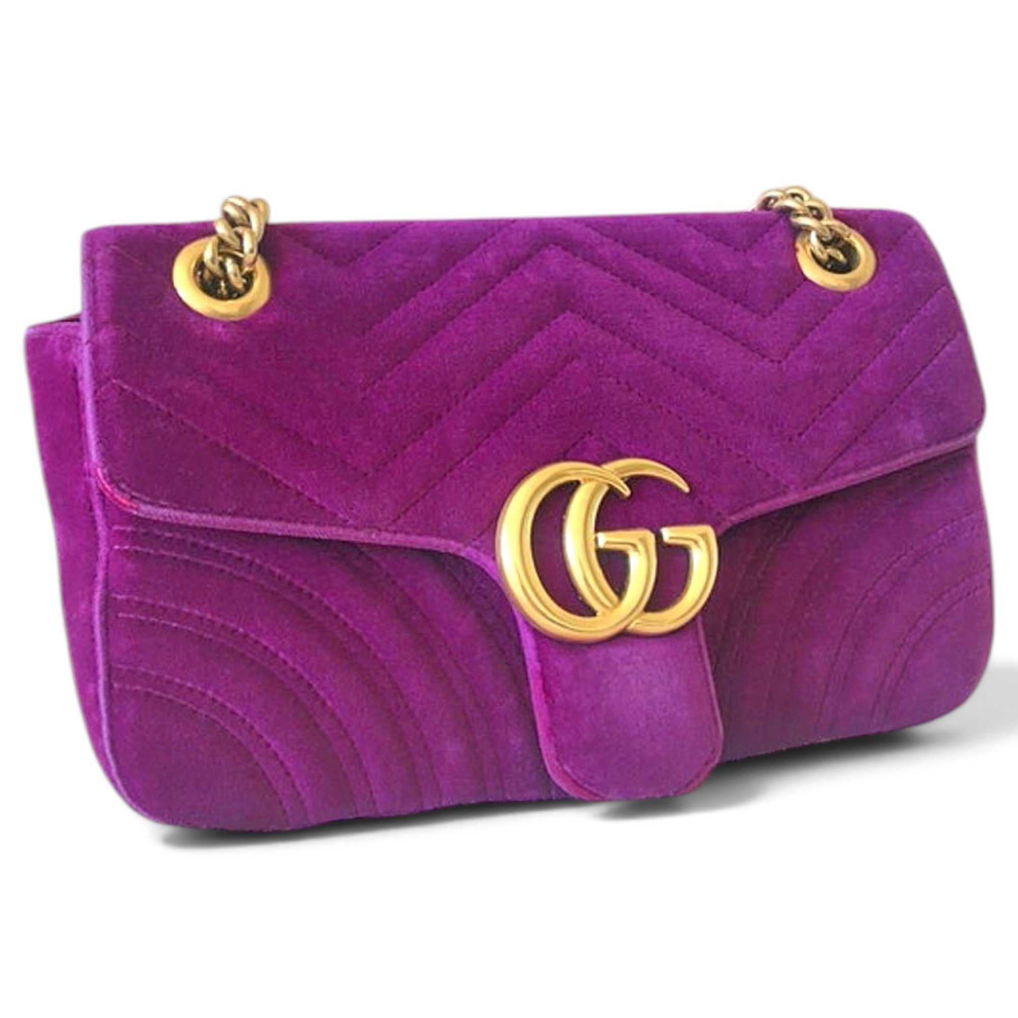 GG Marmont Flap velvet crossbody bag