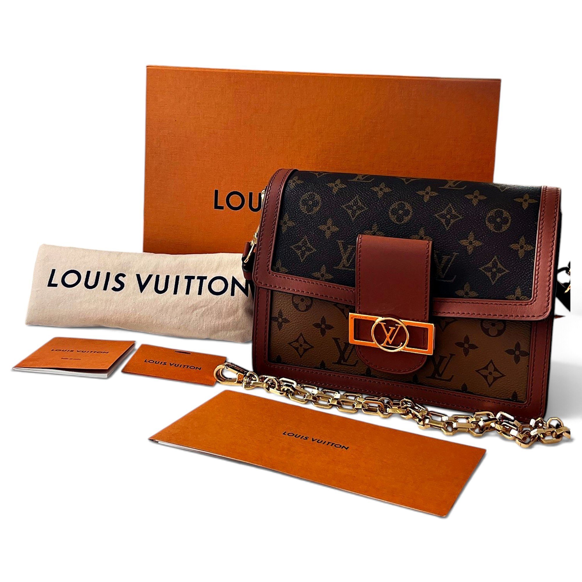 Dauphine leather handbag