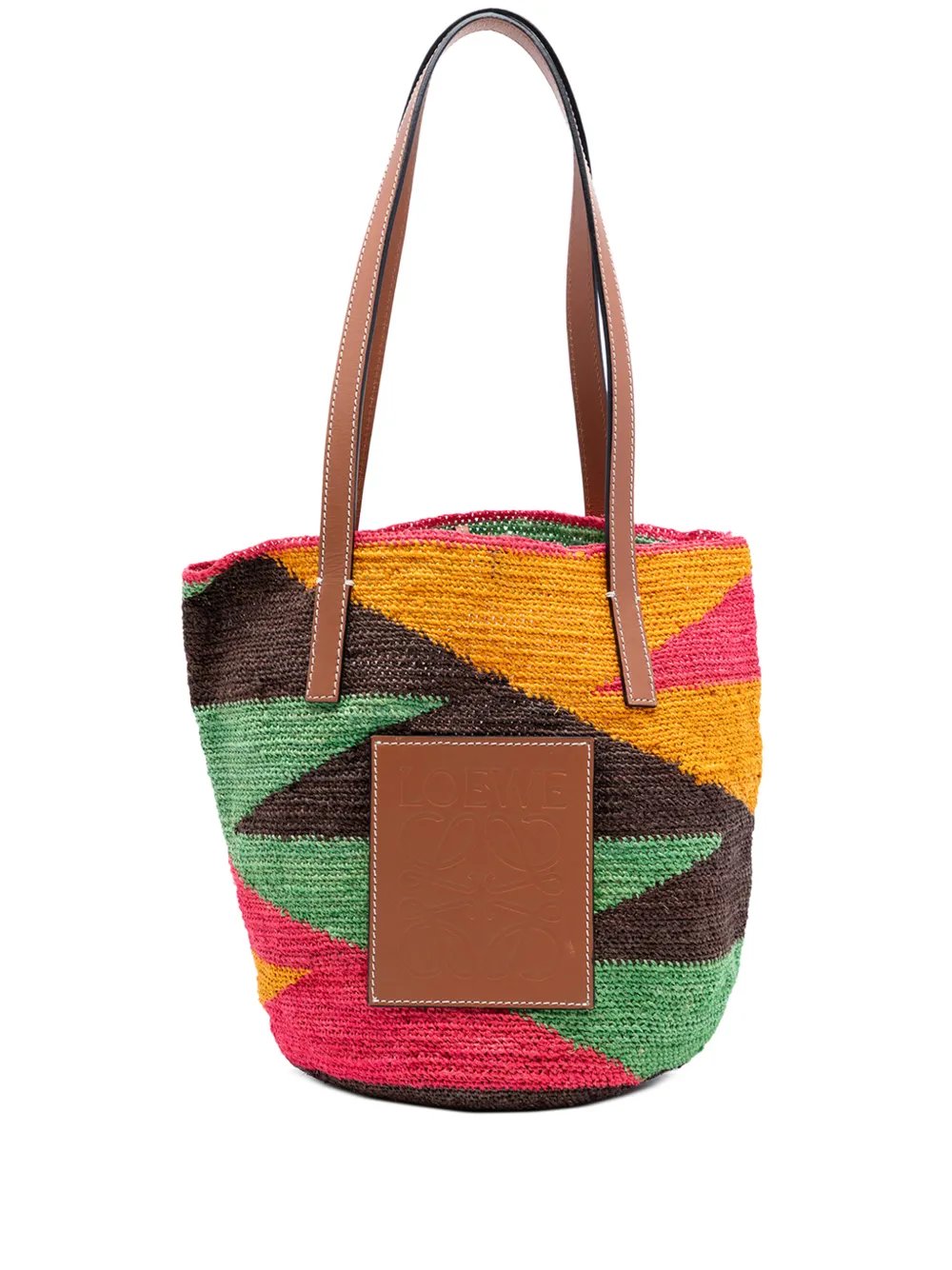 2020 Paulas Ibiza Multicolor Straw Shigra Basket tote bag
