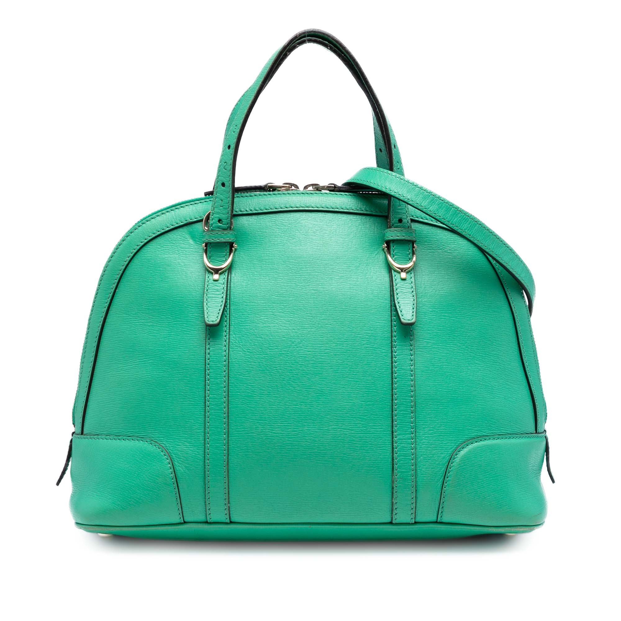 Dôme leather satchel