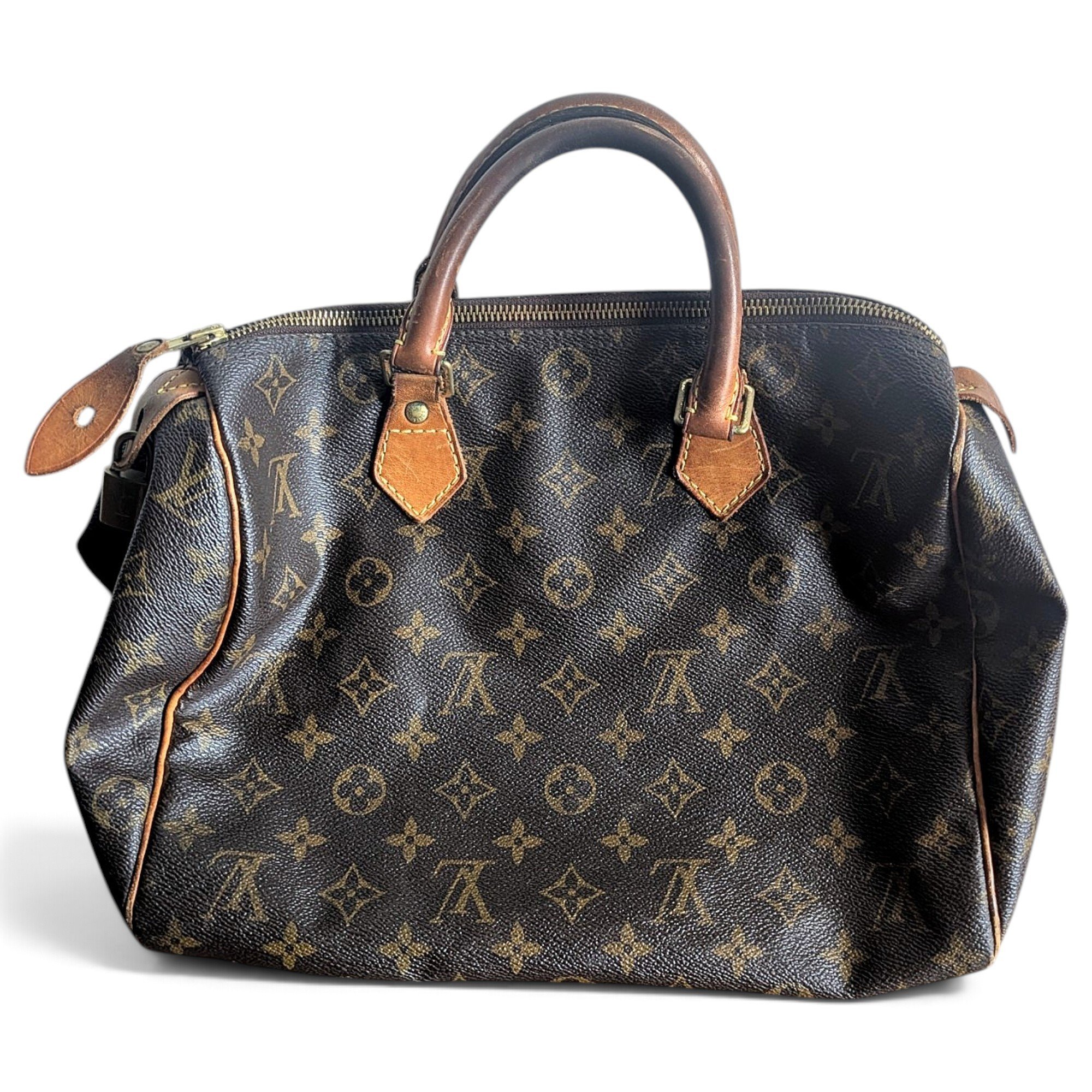 Speedy leather handbag