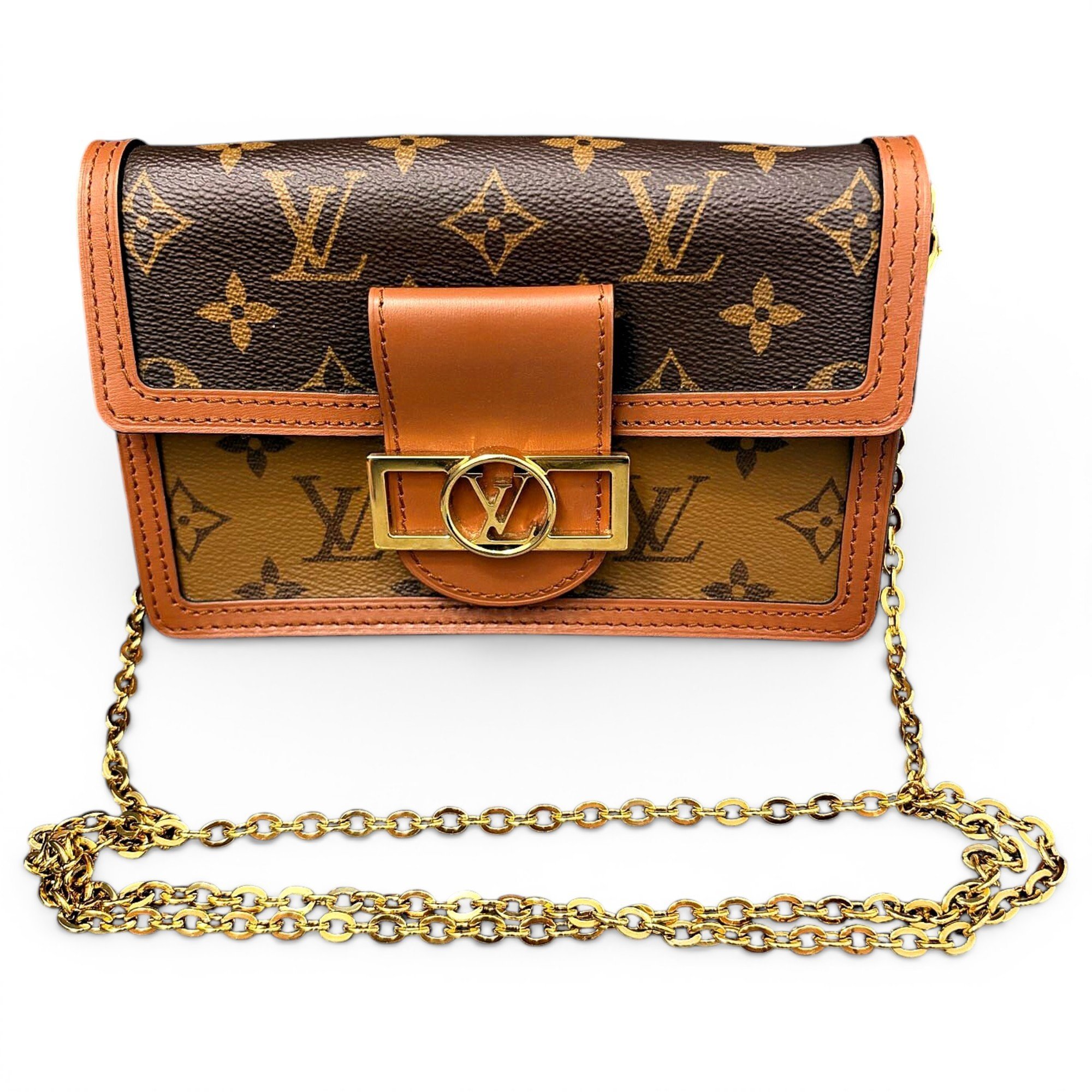 Dauphine leather handbag