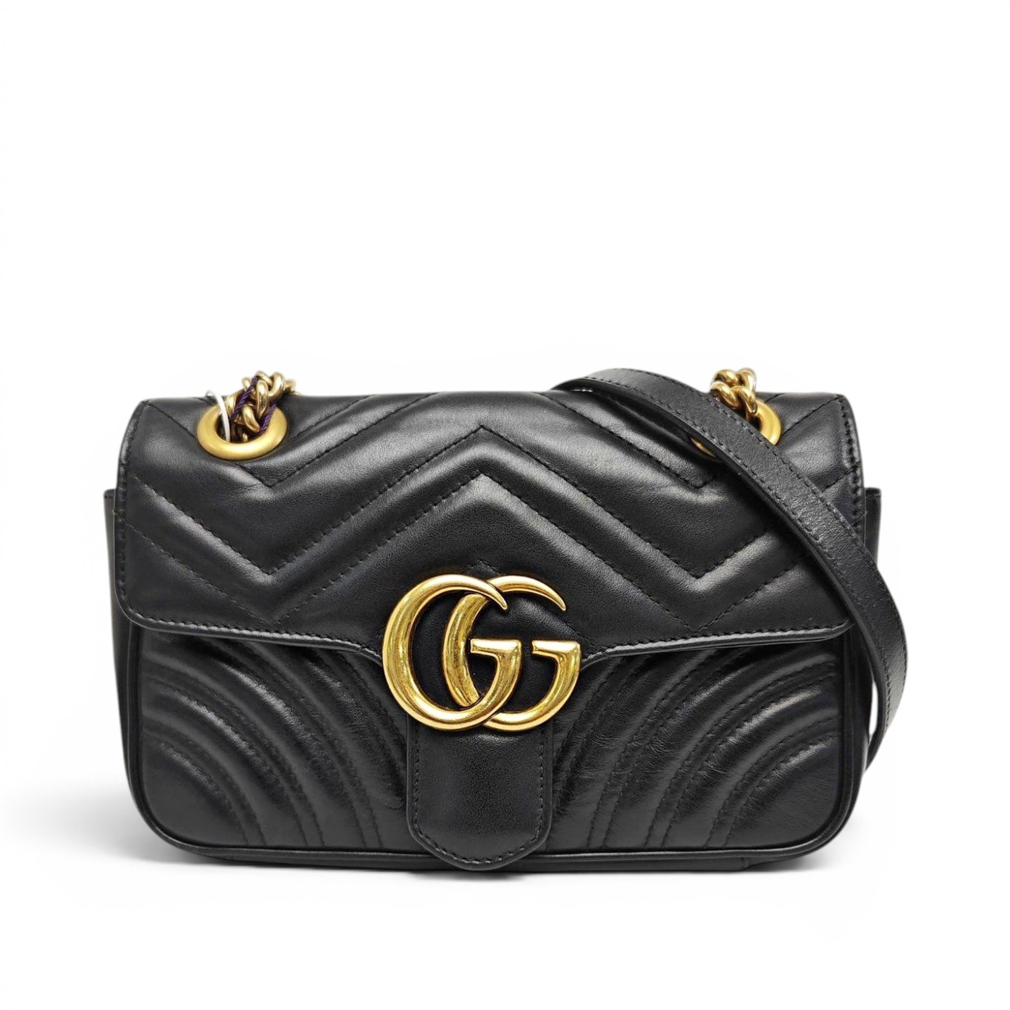 GG Marmont Flap leather crossbody bag