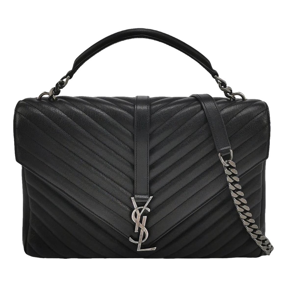 Collége monogramme leather handbag