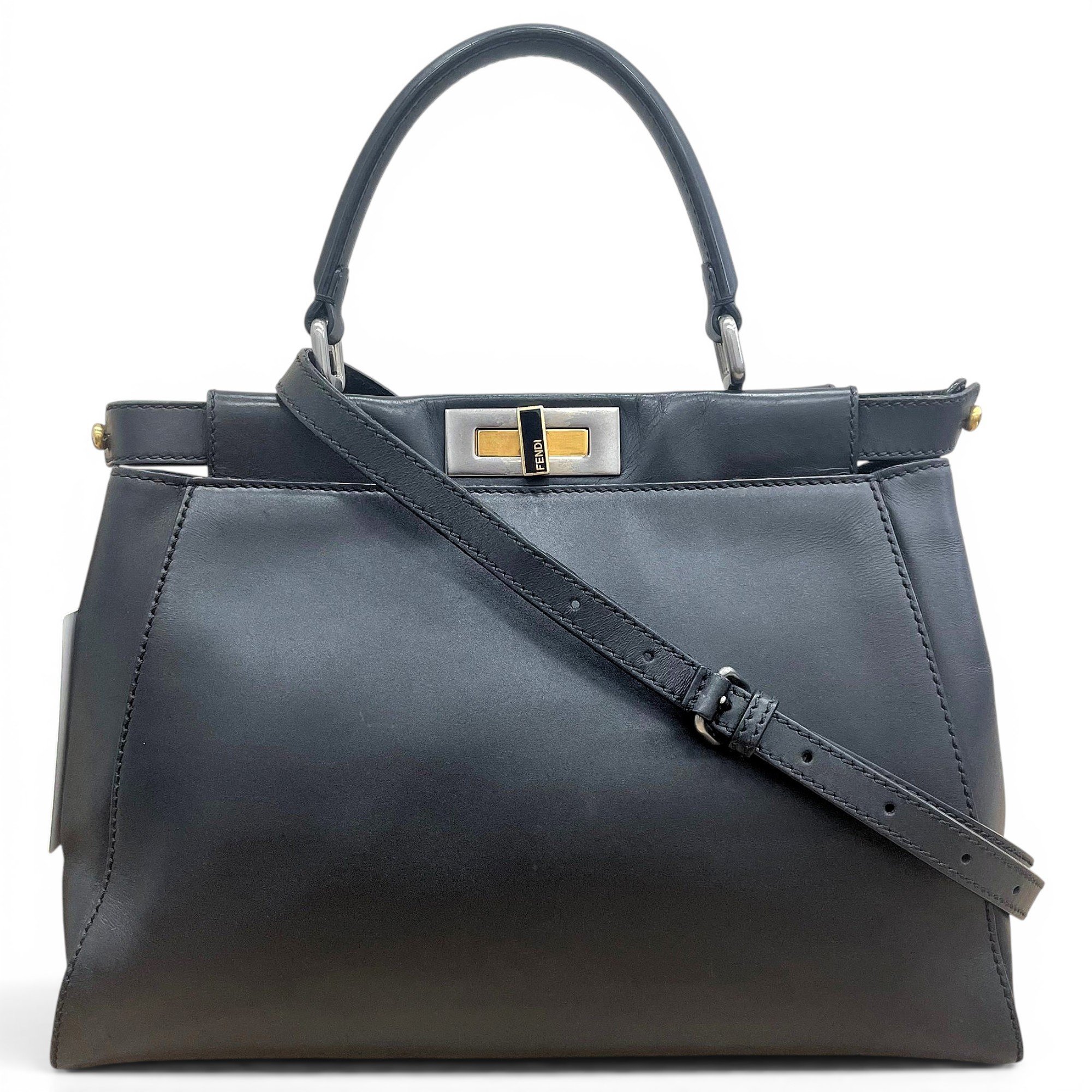 Peekaboo leather handbag