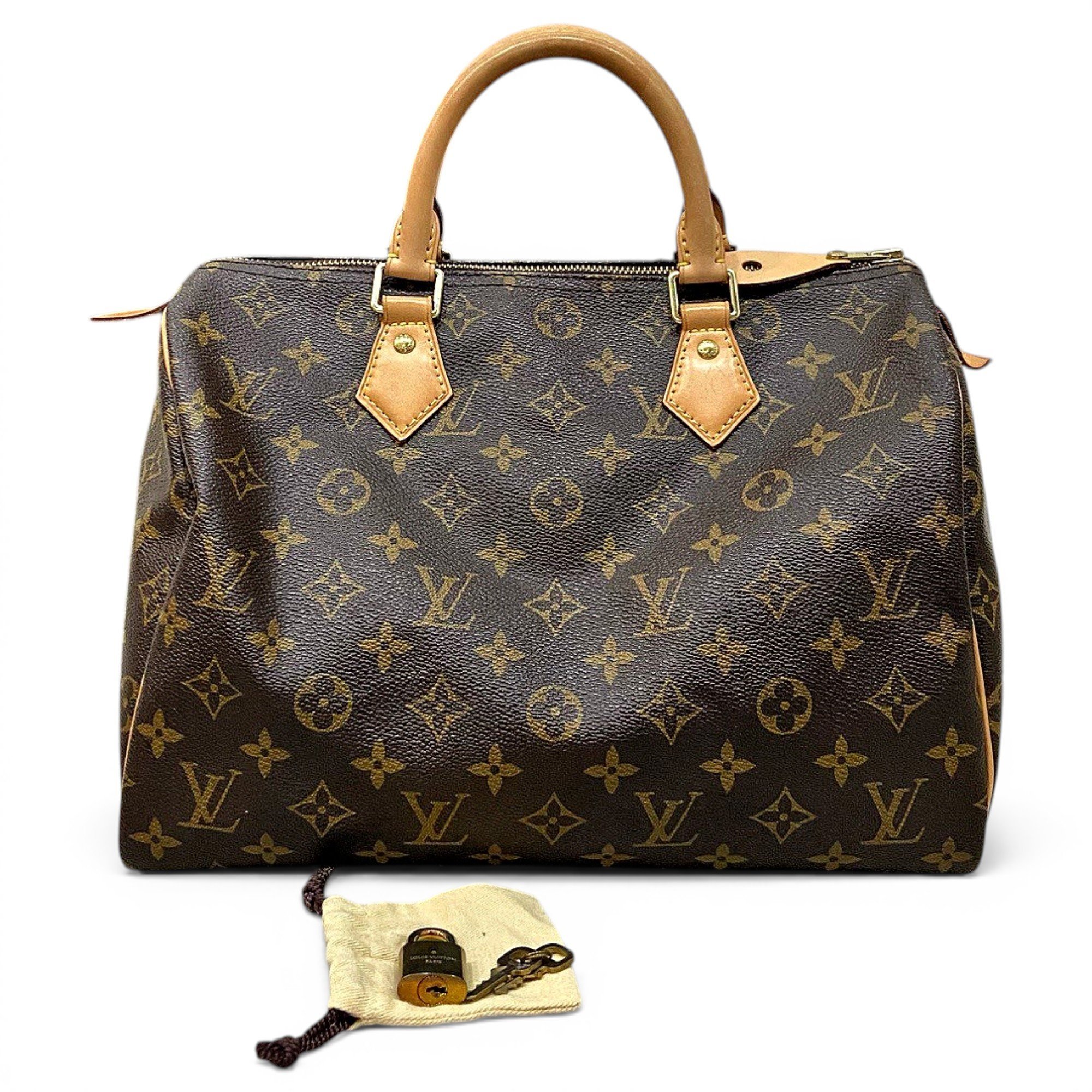 Speedy leather handbag