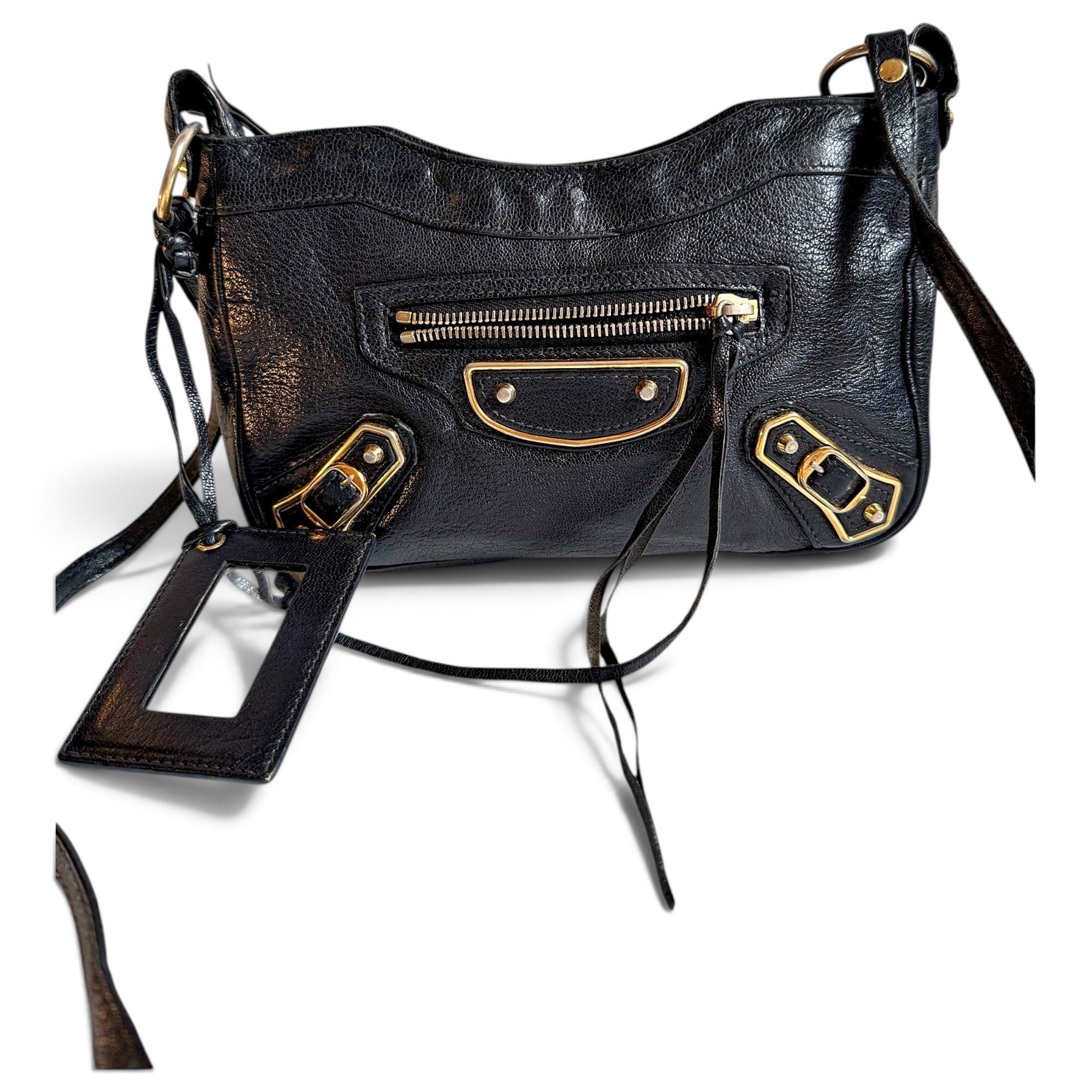 First leather handbag