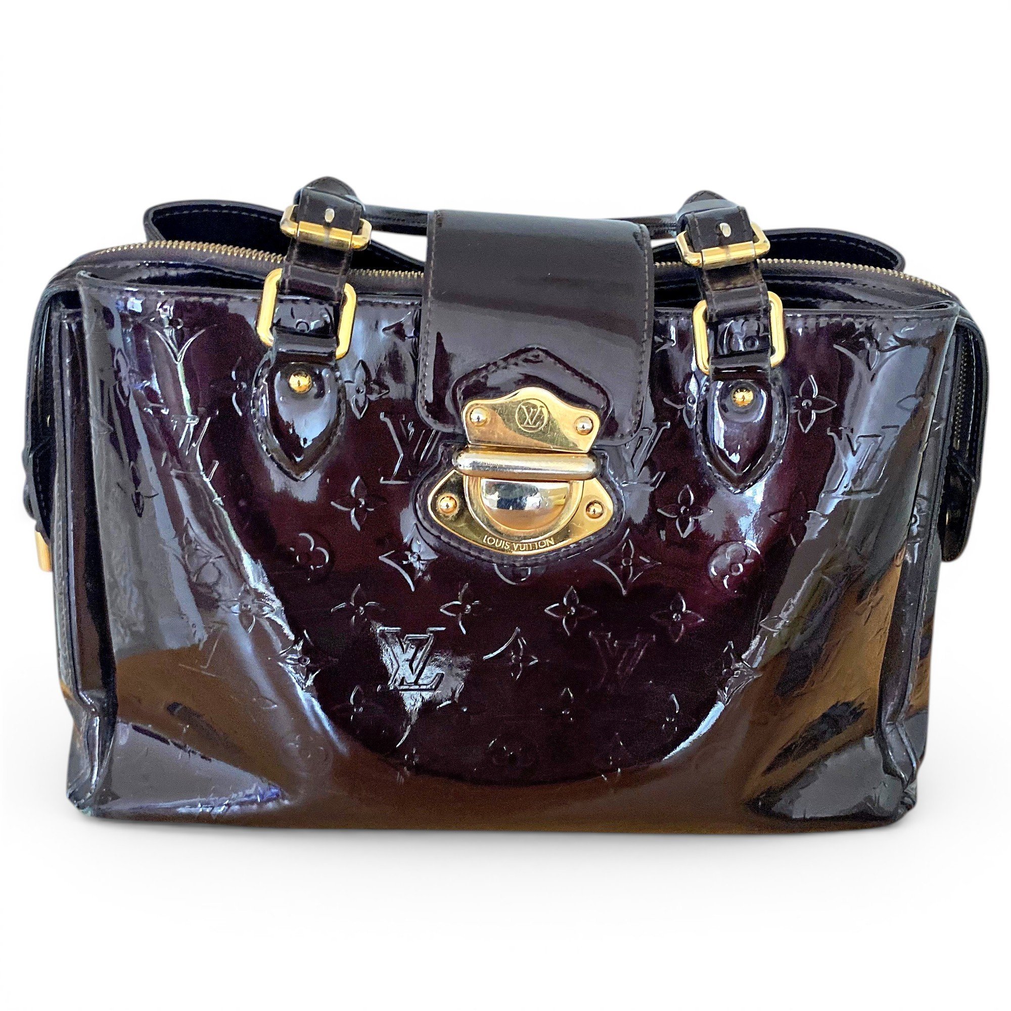 Melrose patent leather handbag