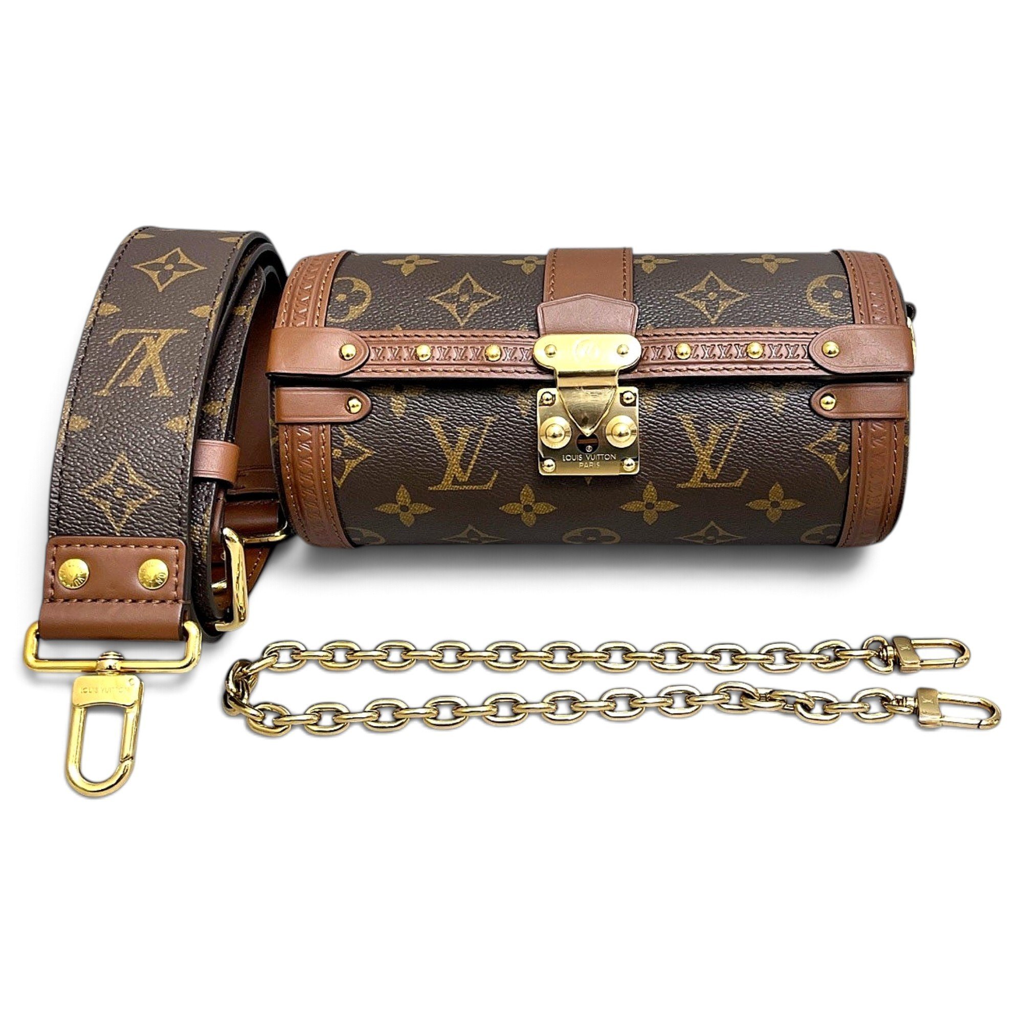 Papillon Trunk leather handbag