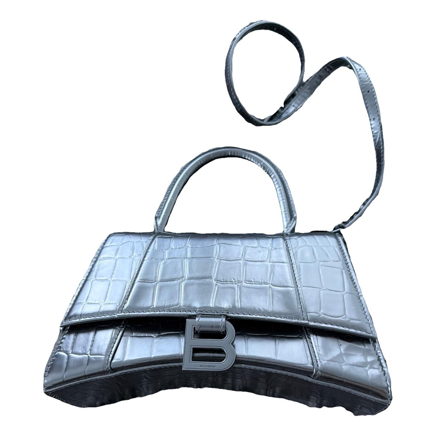 Hourglass pony-style calfskin handbag