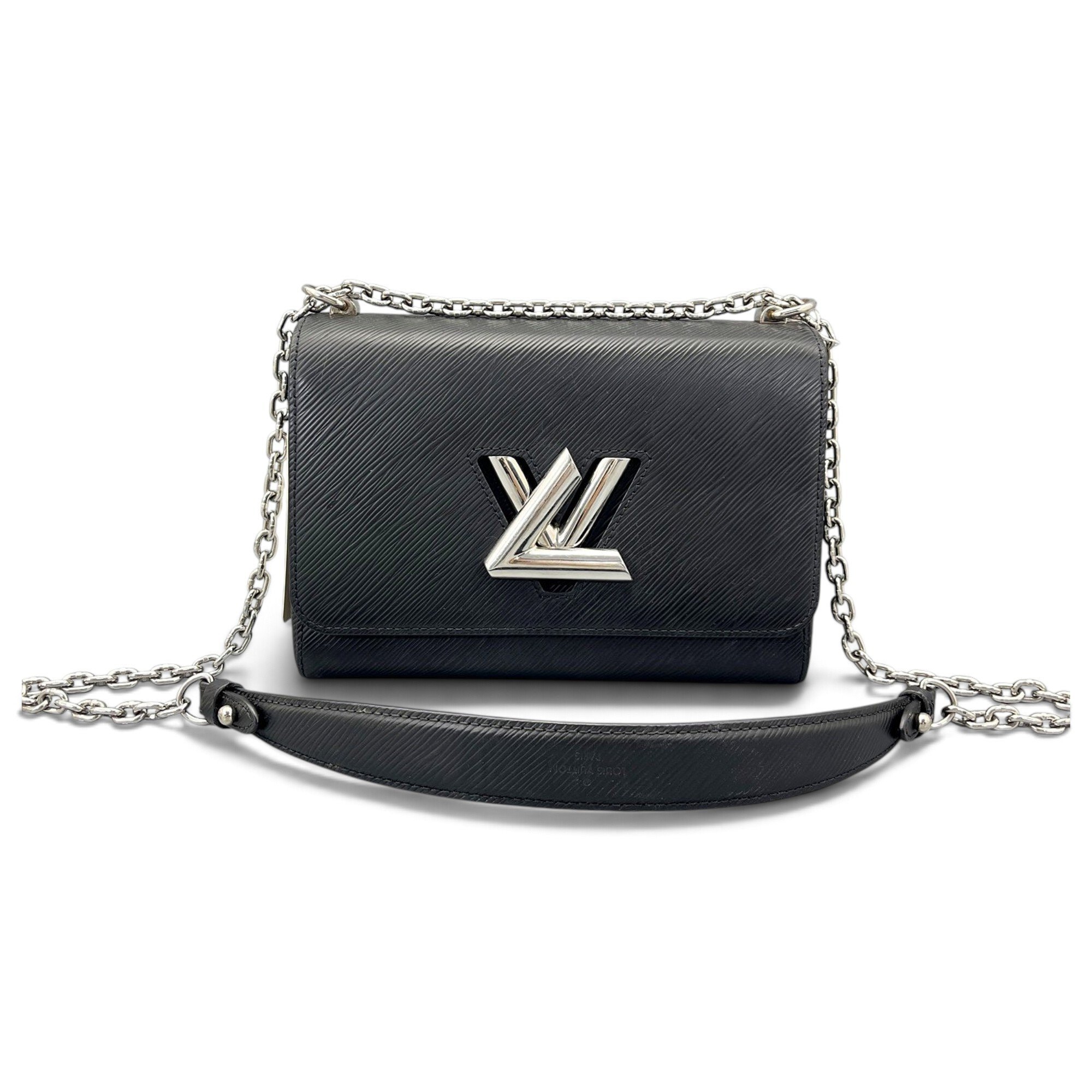 Twist leather handbag