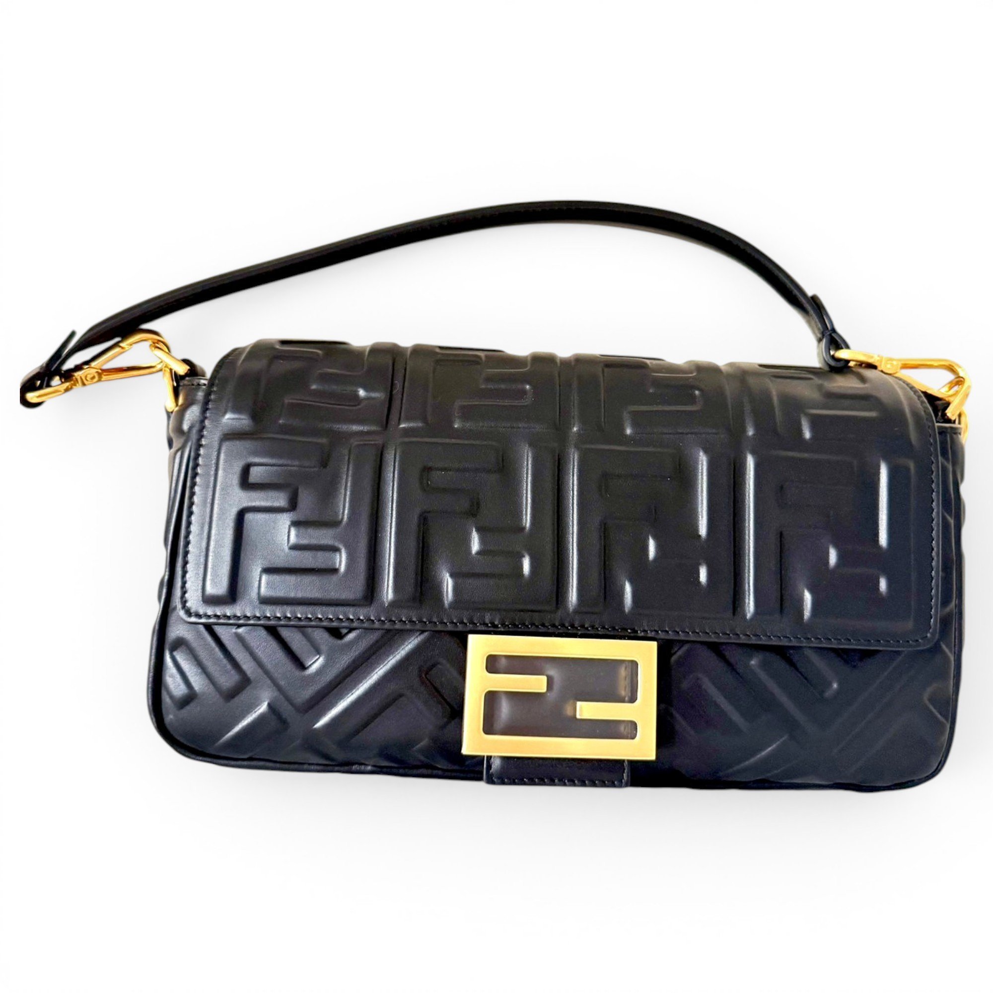 Baguette leather handbag