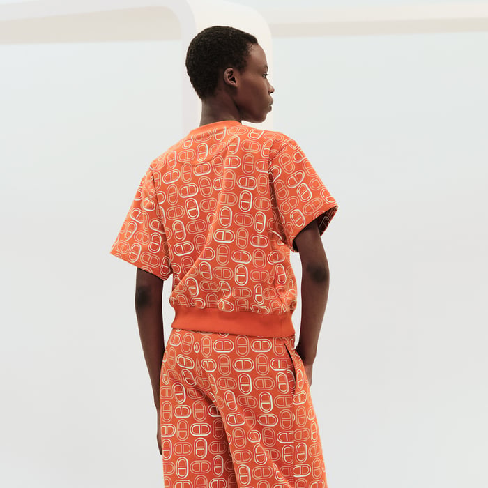 Orange Corail "Chaine d'Ancre" Sweatshirt