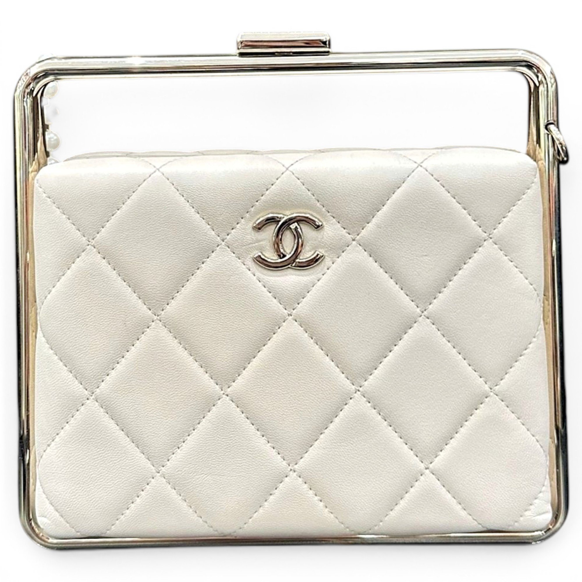 Leather clutch bag