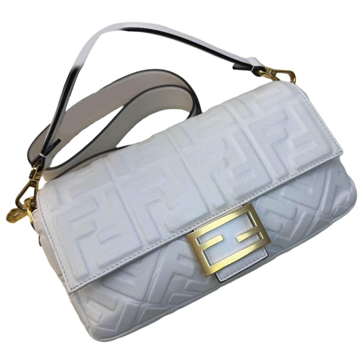 Baguette leather handbag