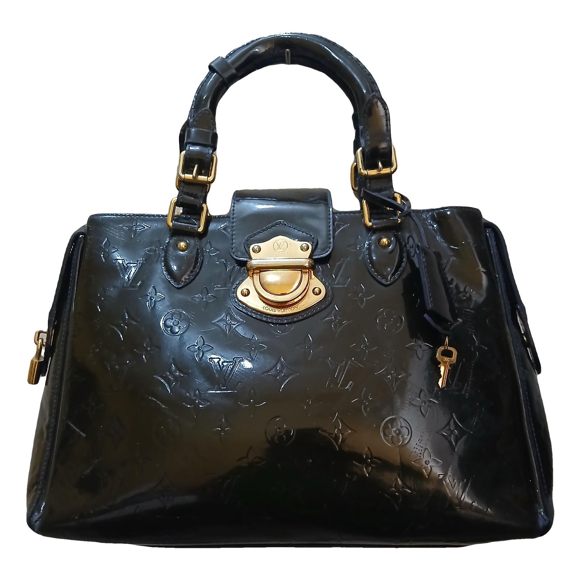 Patent leather handbag
