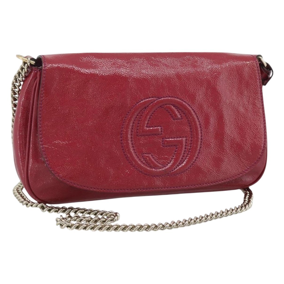 Soho Chain patent leather handbag