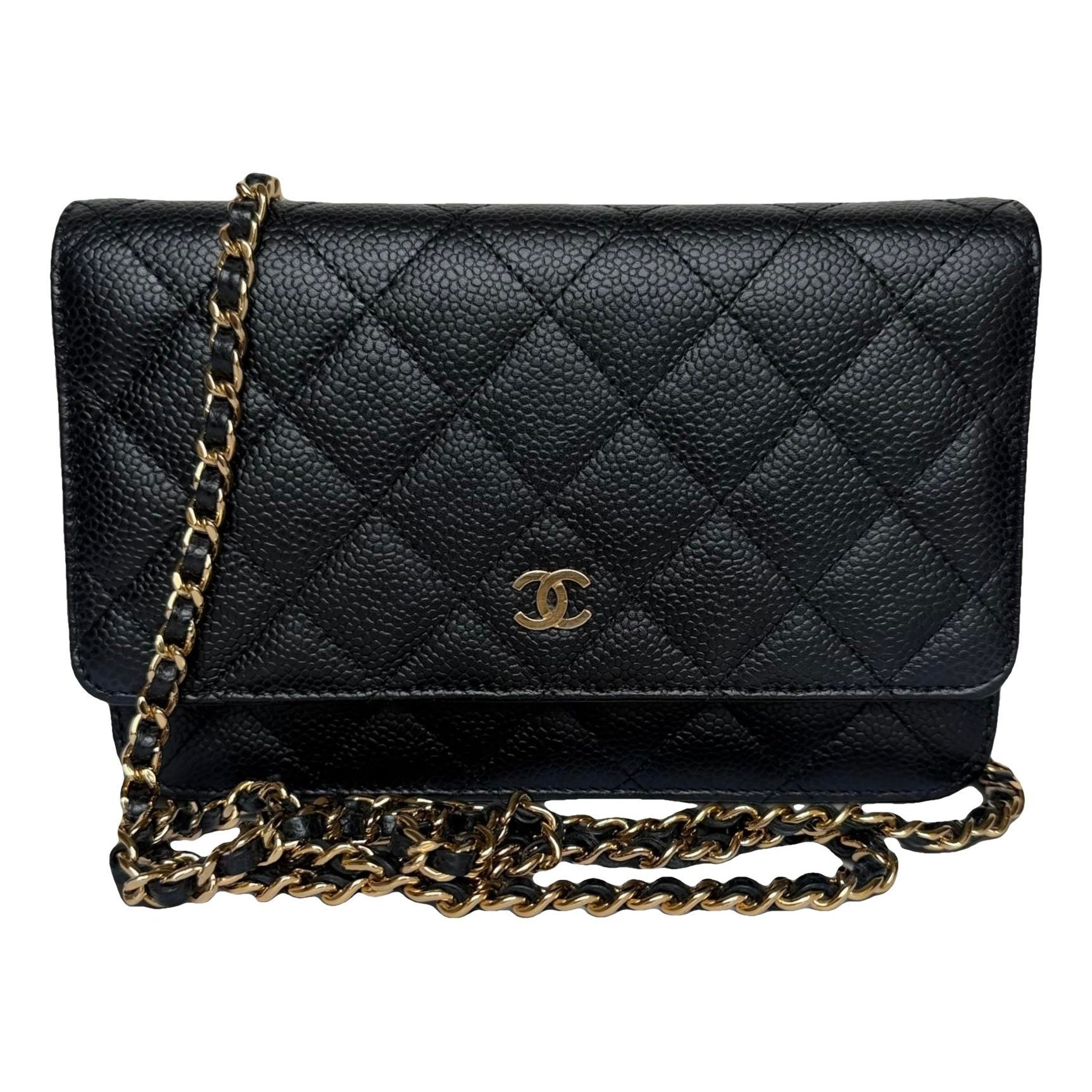 Wallet On Chain Timeless/Classique leather crossbody bag