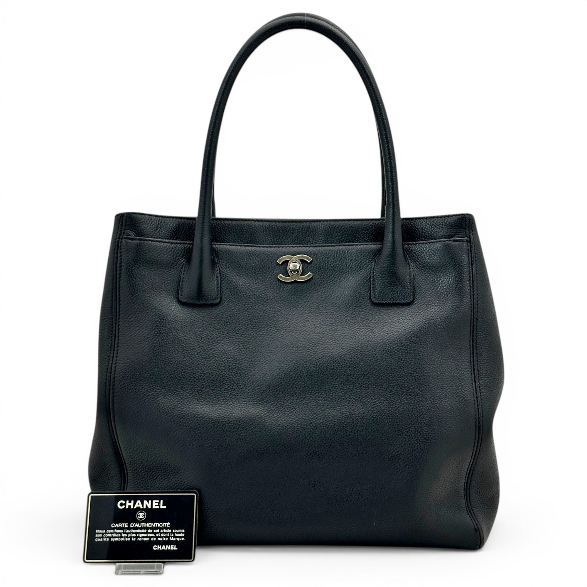 Executive leather tote