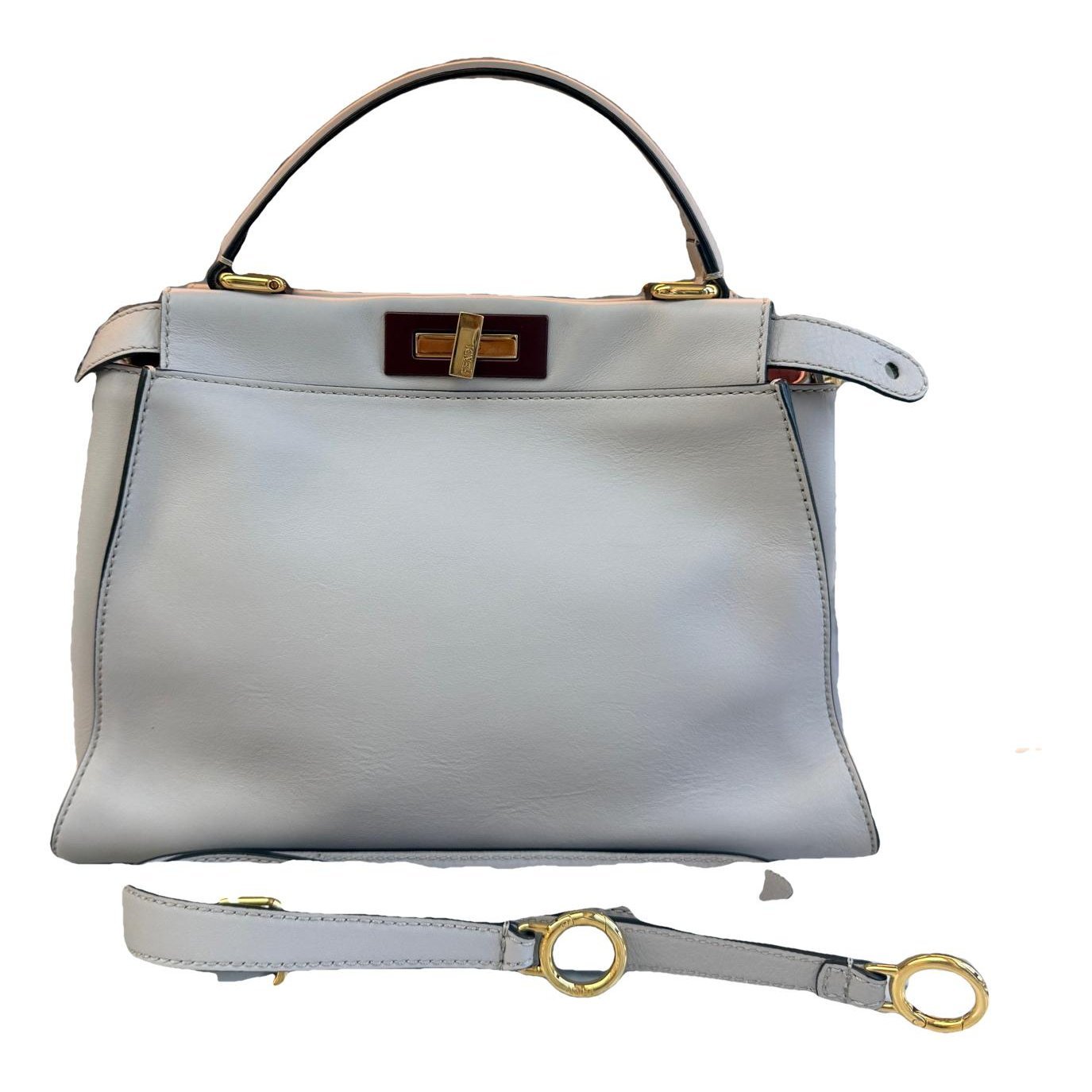 Peekaboo leather handbag