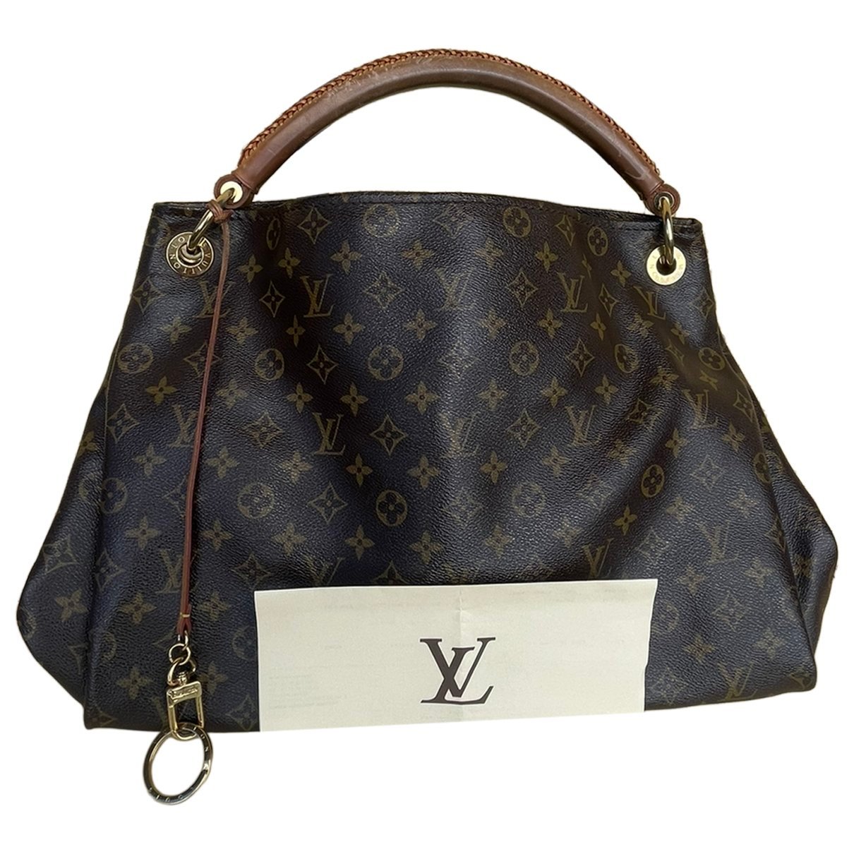Artsy leather handbag