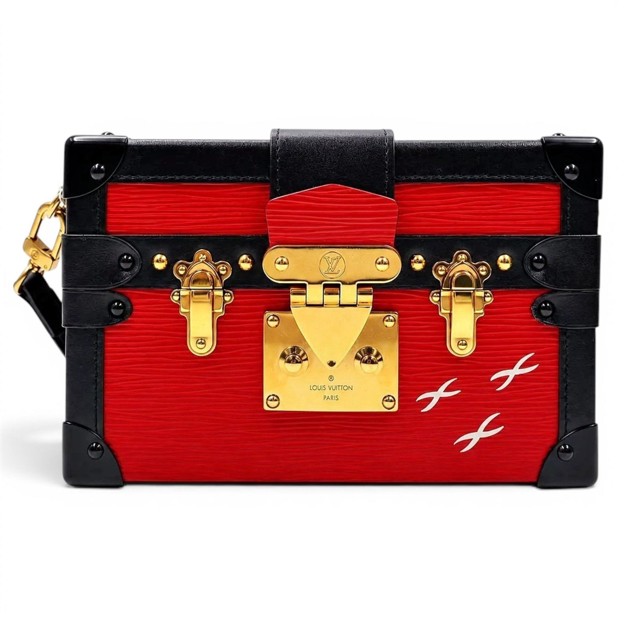 Petite Malle leather handbag