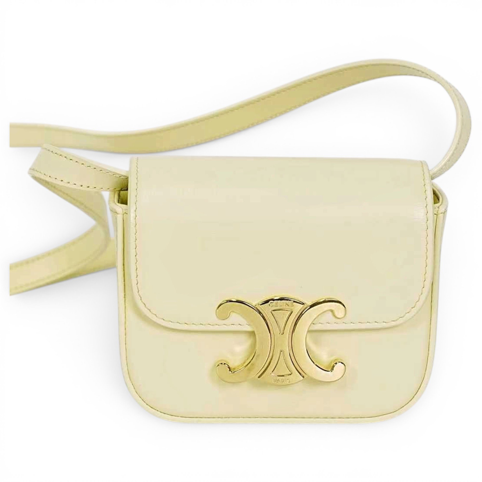 Triomphe leather handbag