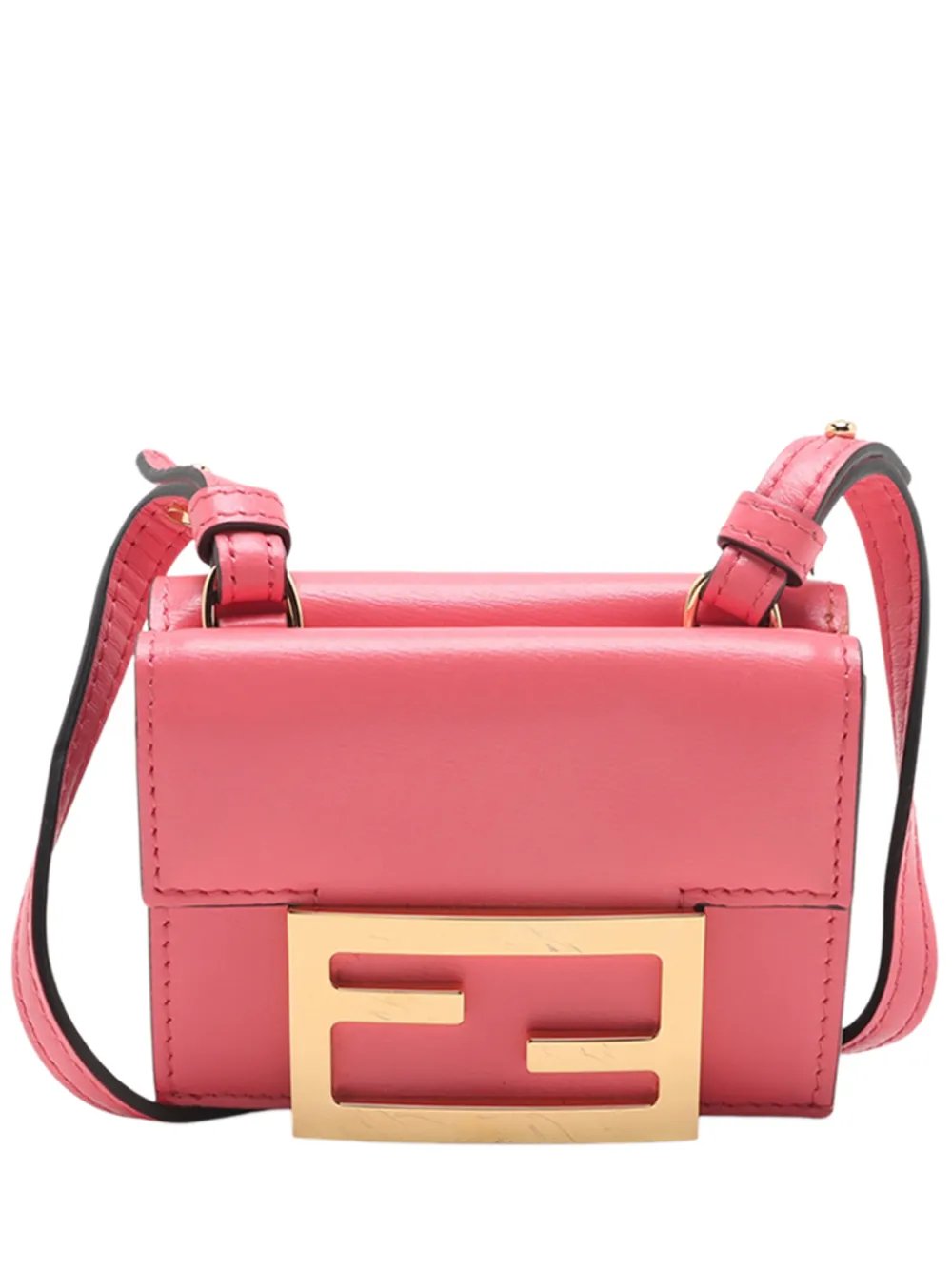 2010-2026 Micro Leather FF Wallet on Strap crossbody bag