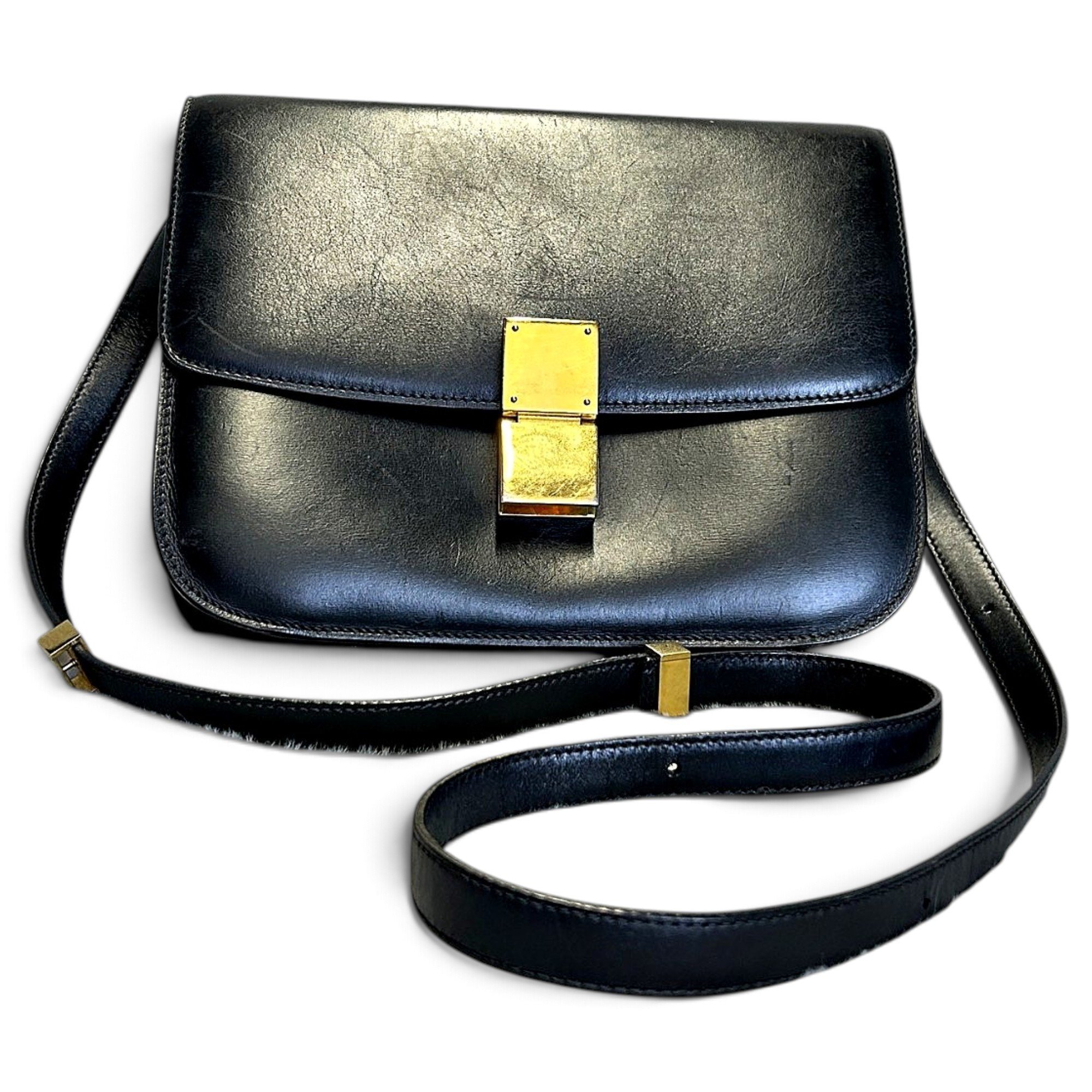 Classic leather crossbody bag