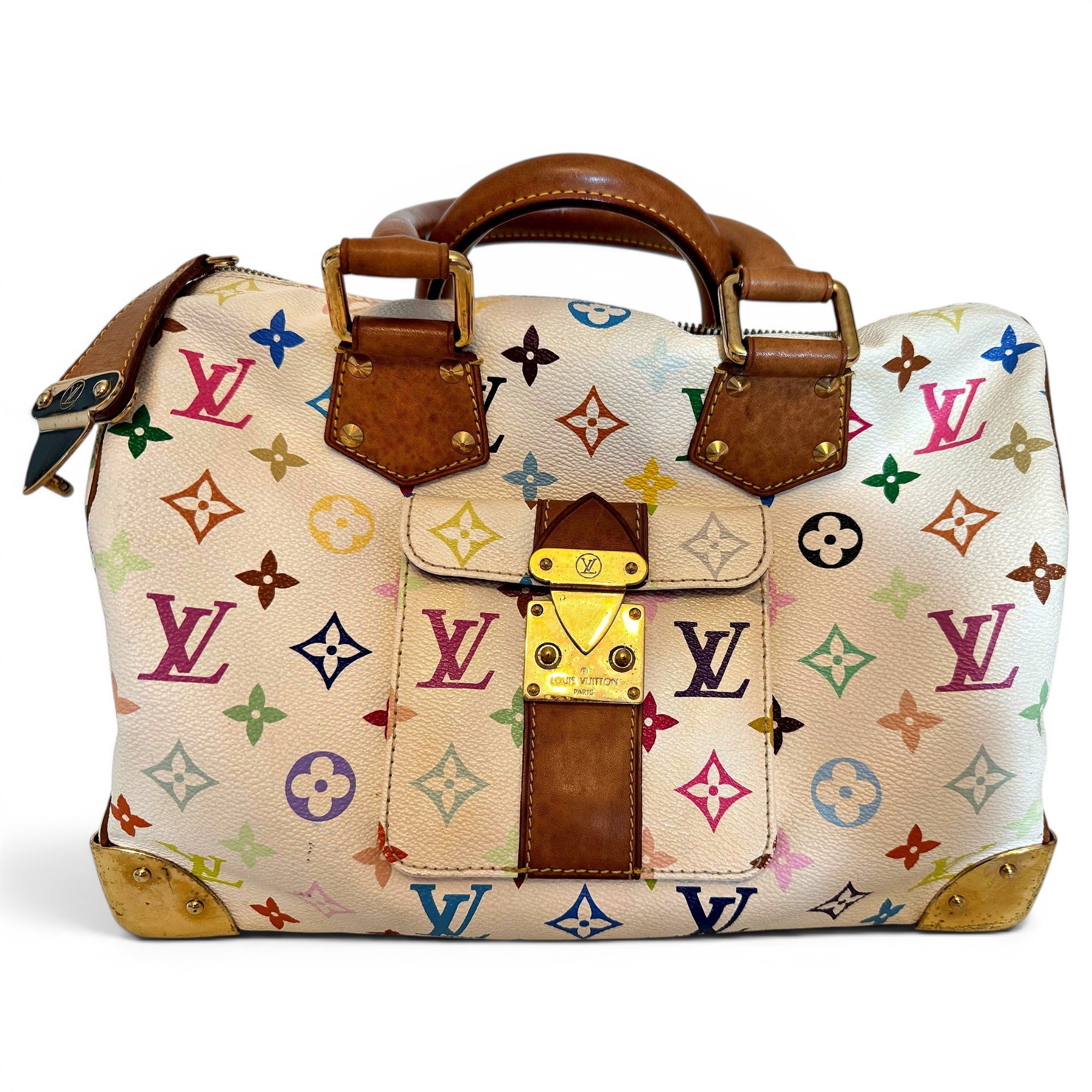 Speedy leather handbag