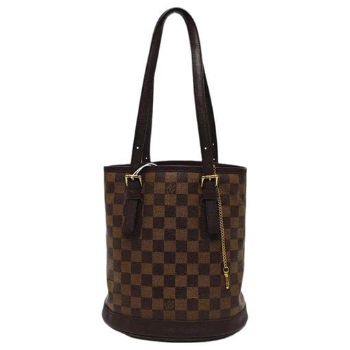 Bucket leather handbag