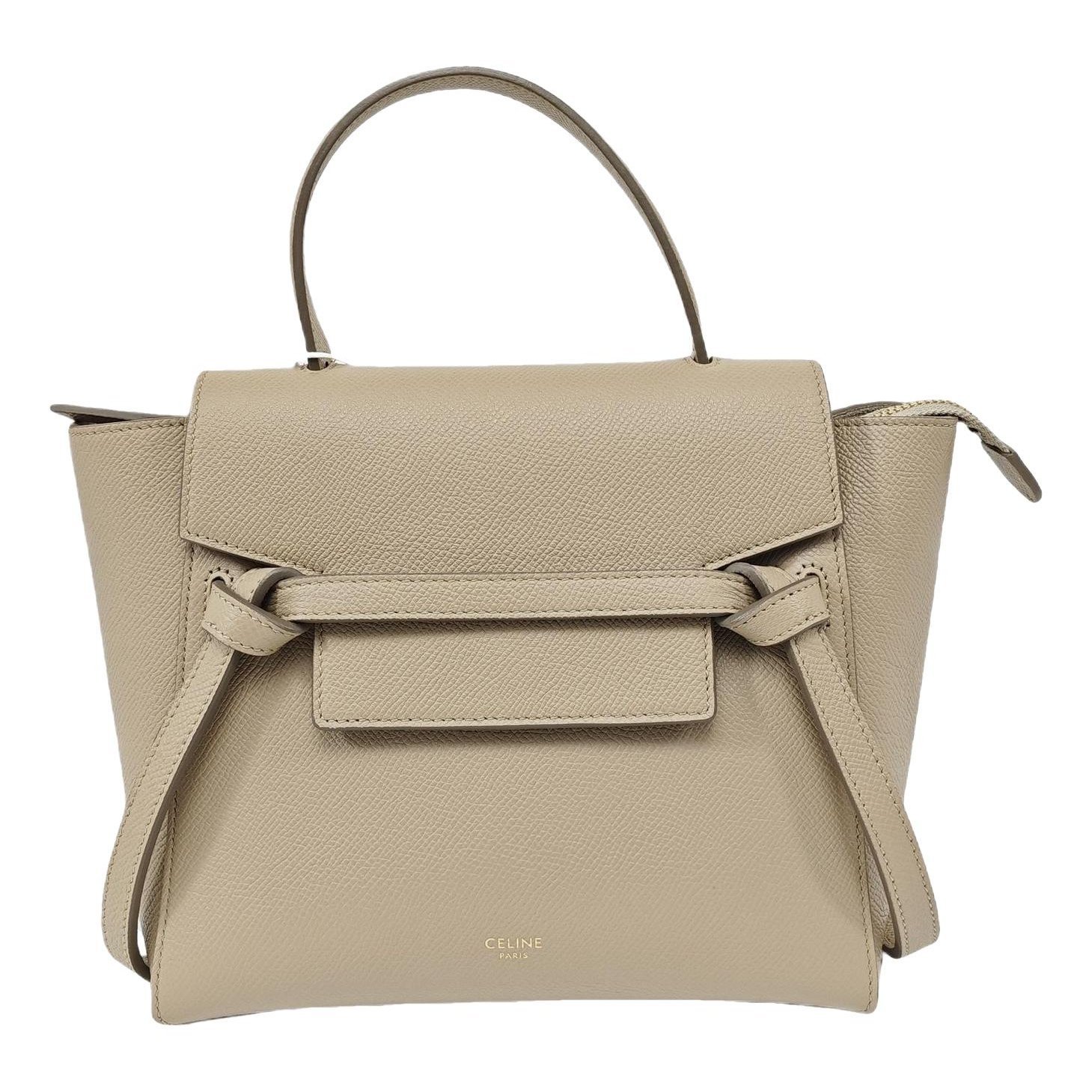 Belt leather handbag