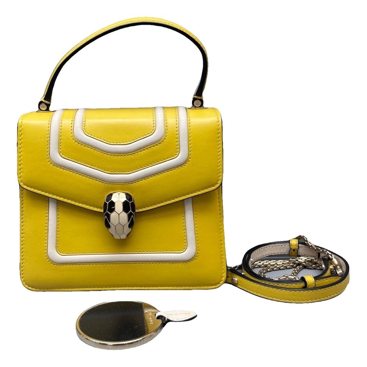 Serpenti leather handbag