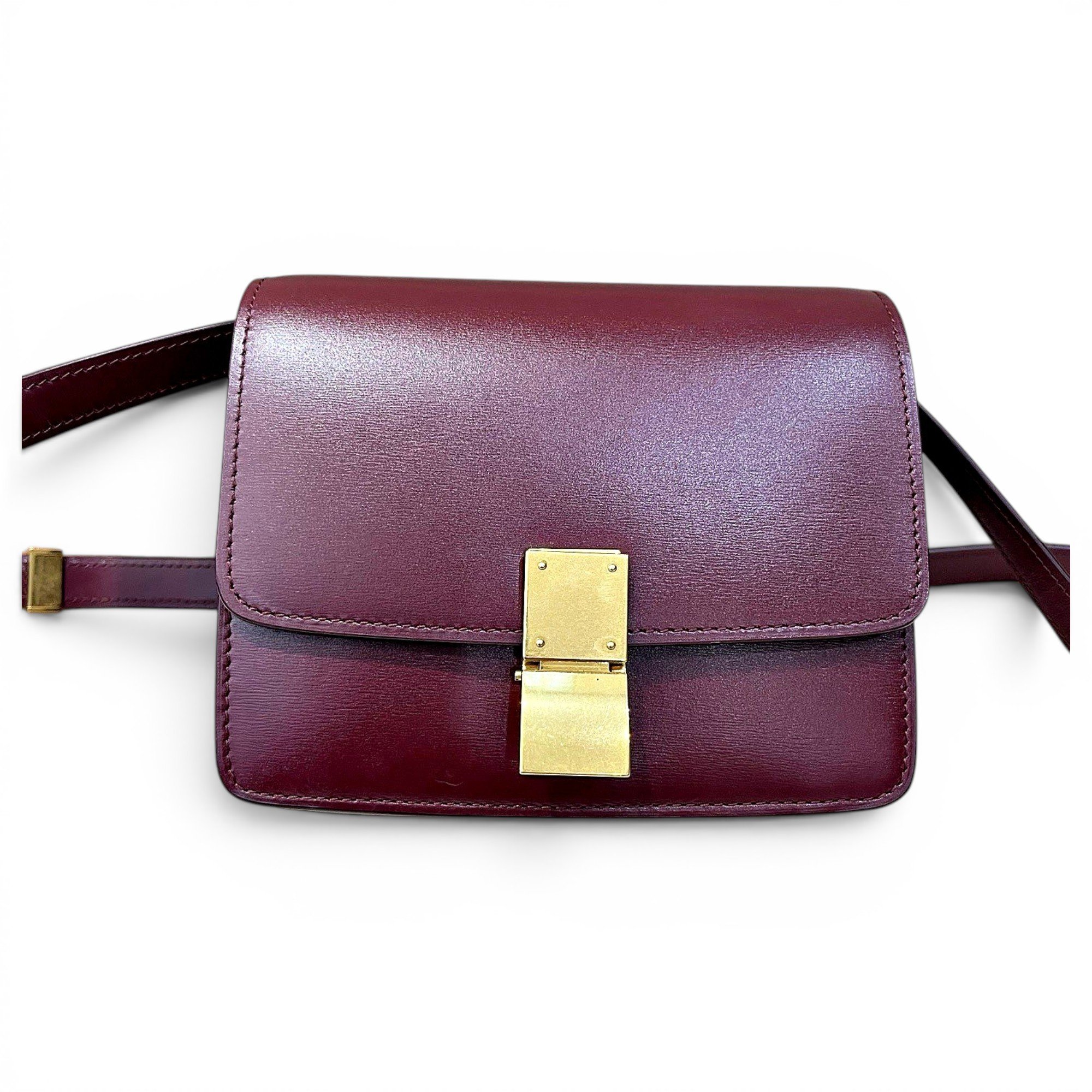 Classic leather crossbody bag