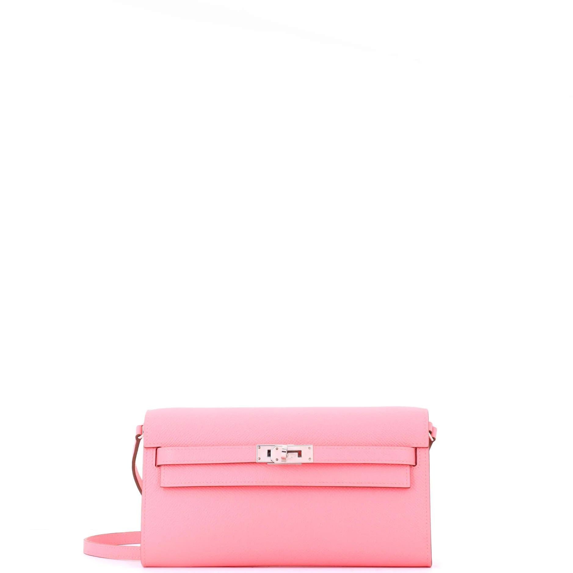 Hermes Kelly Handbag Pink Epsom Leather 2021