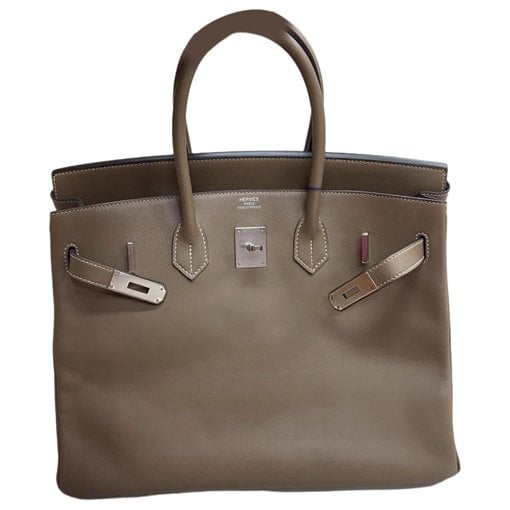 Birkin 35 leather handbag