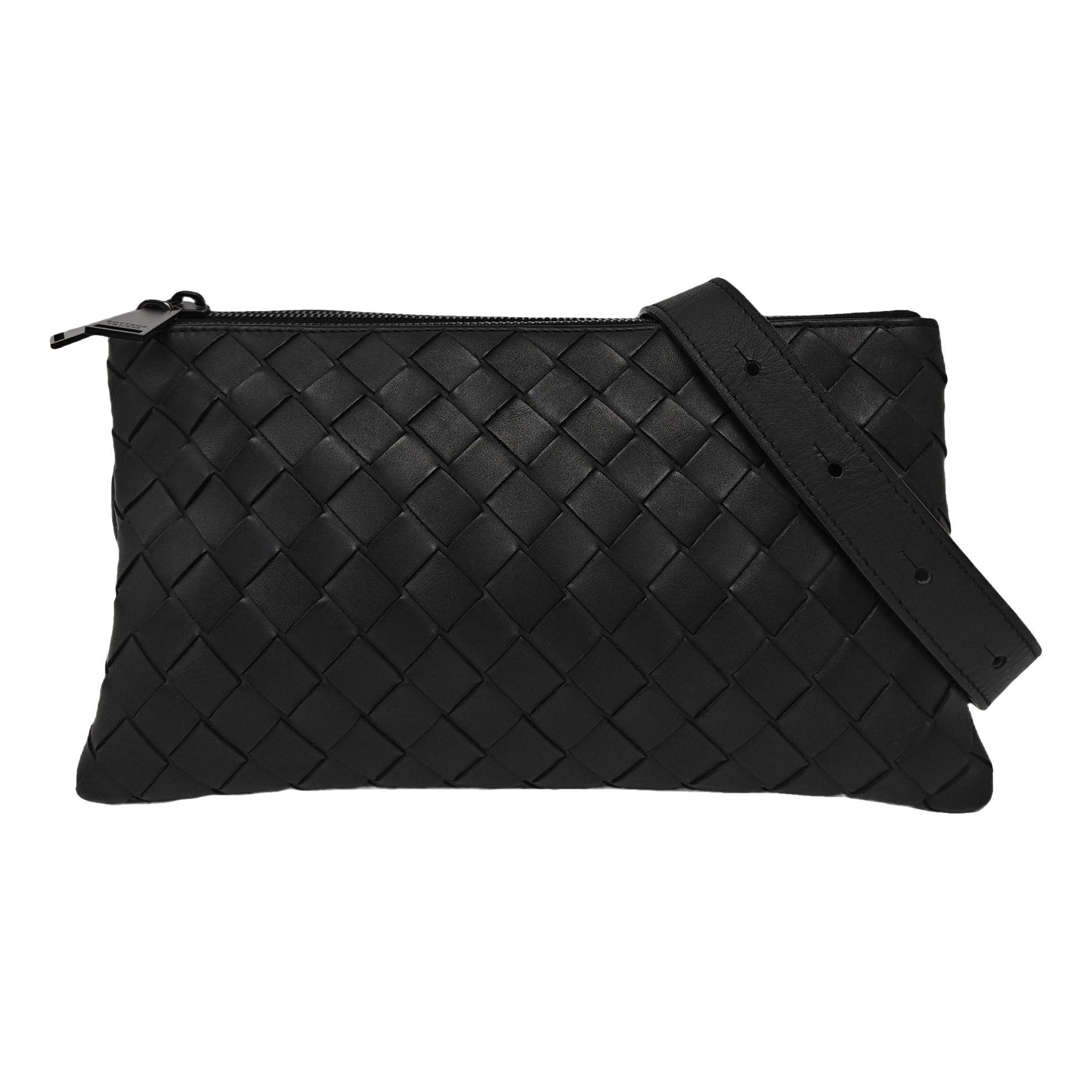 Window leather handbag