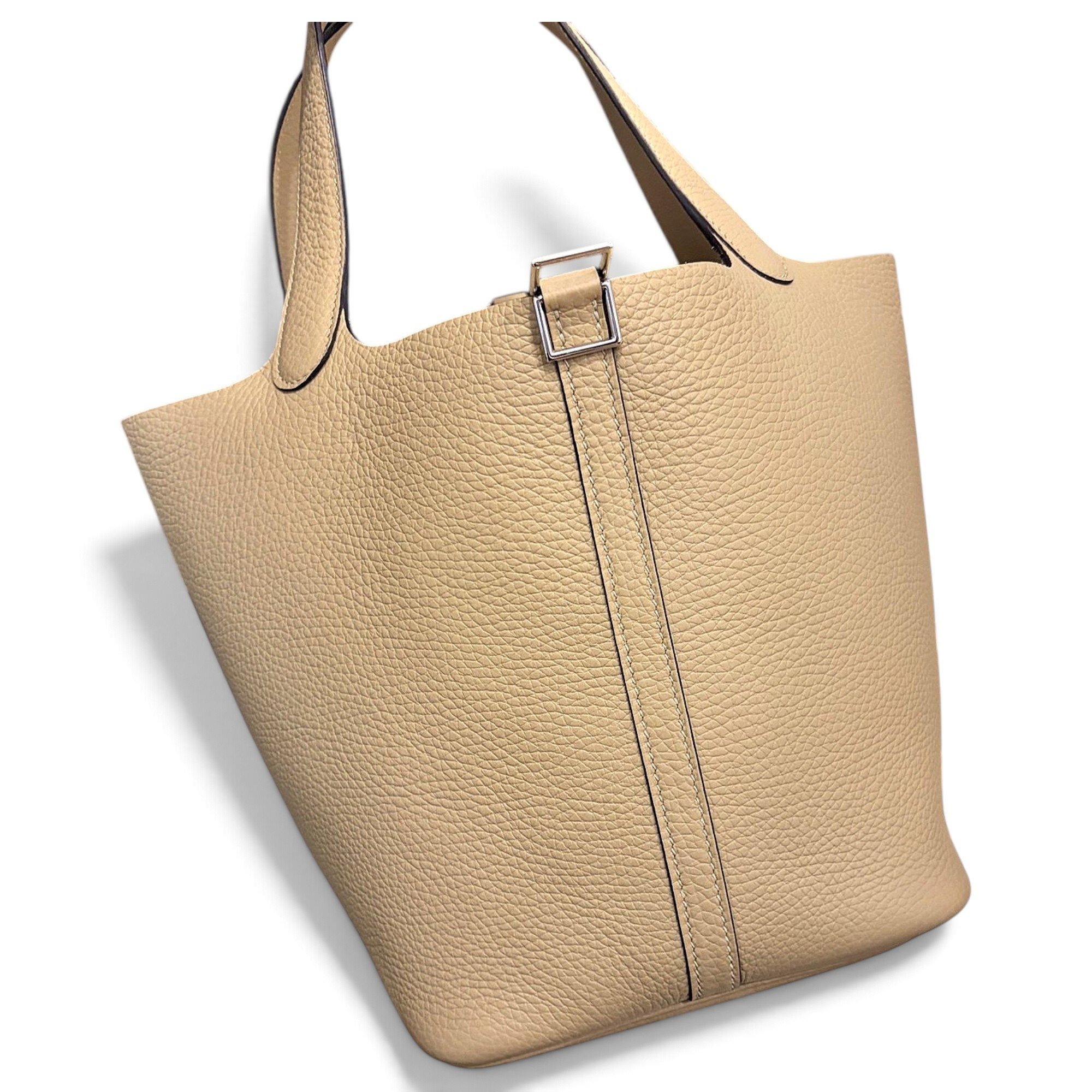 Picotin leather handbag
