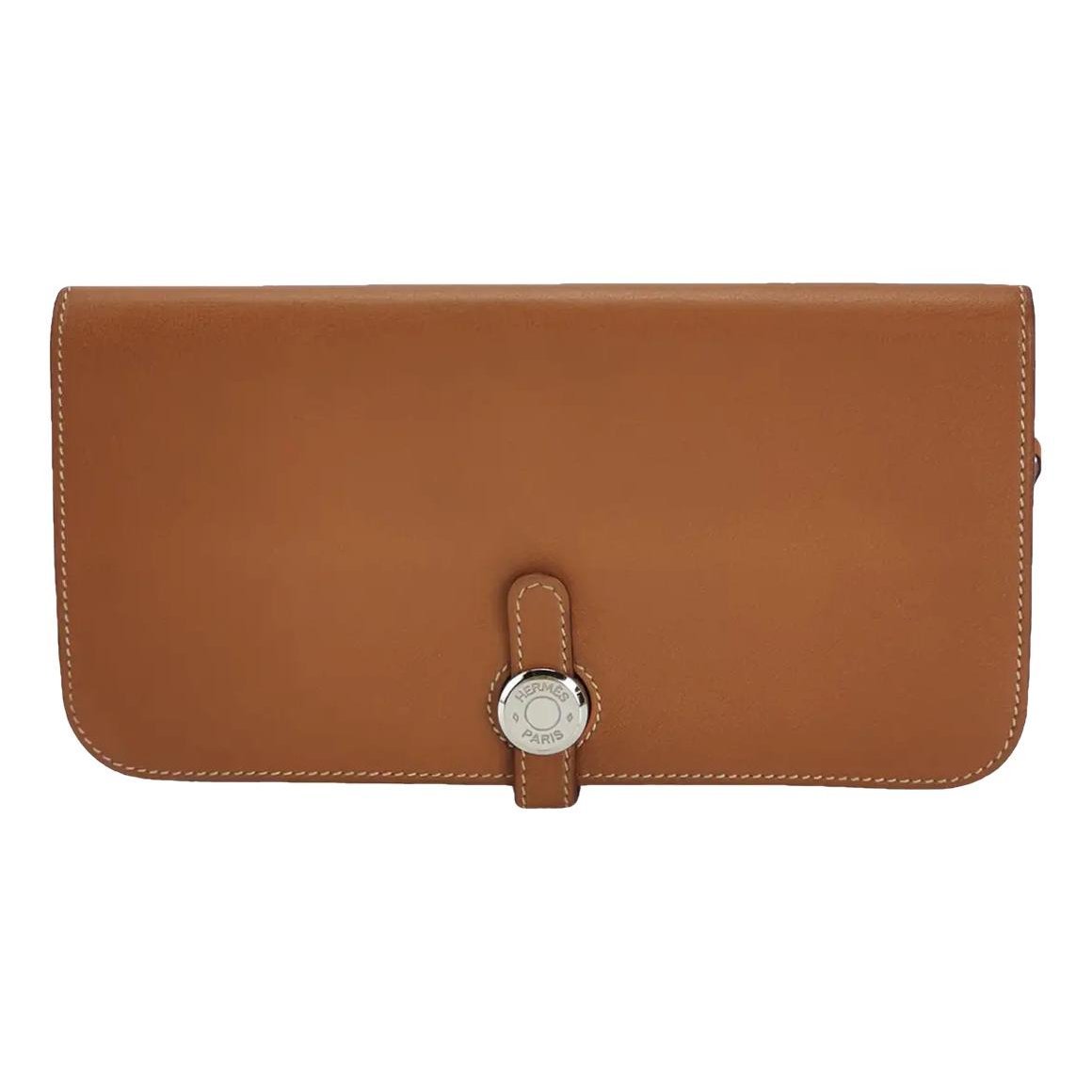 Dogon leather clutch bag
