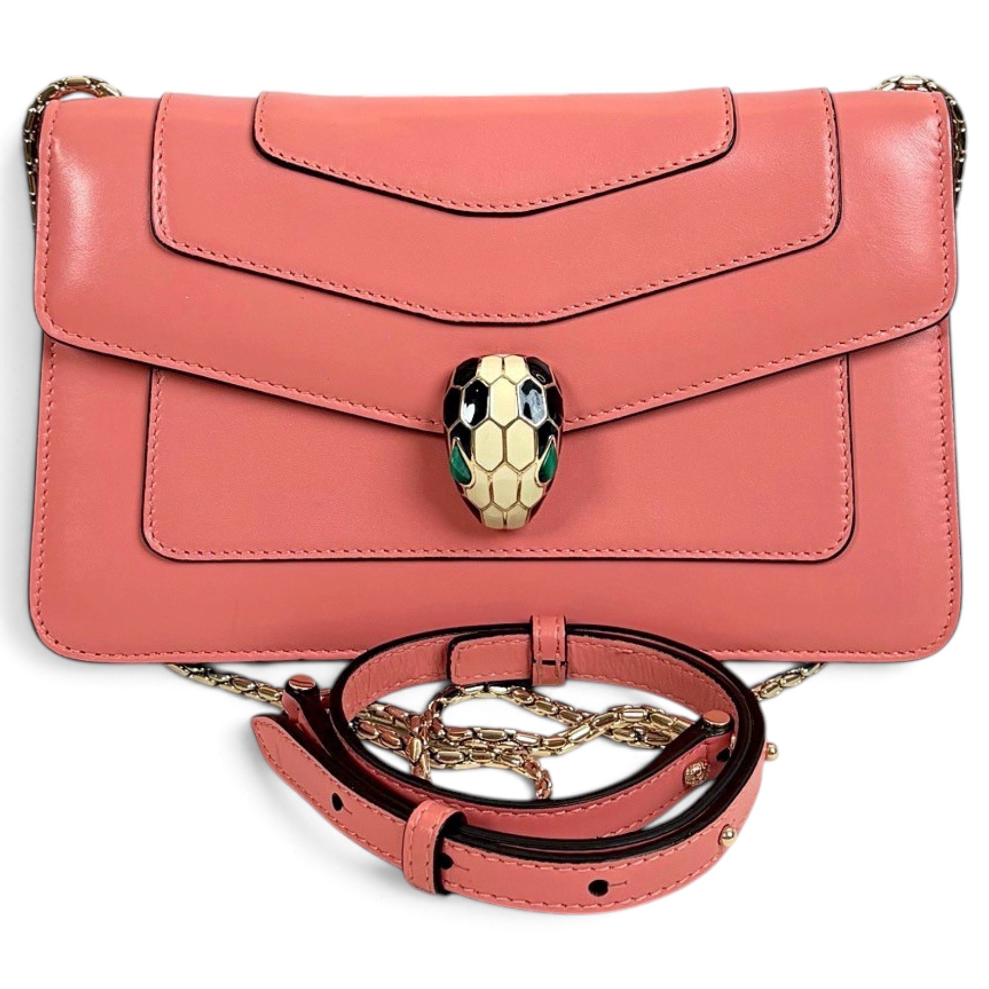 Serpenti leather crossbody bag