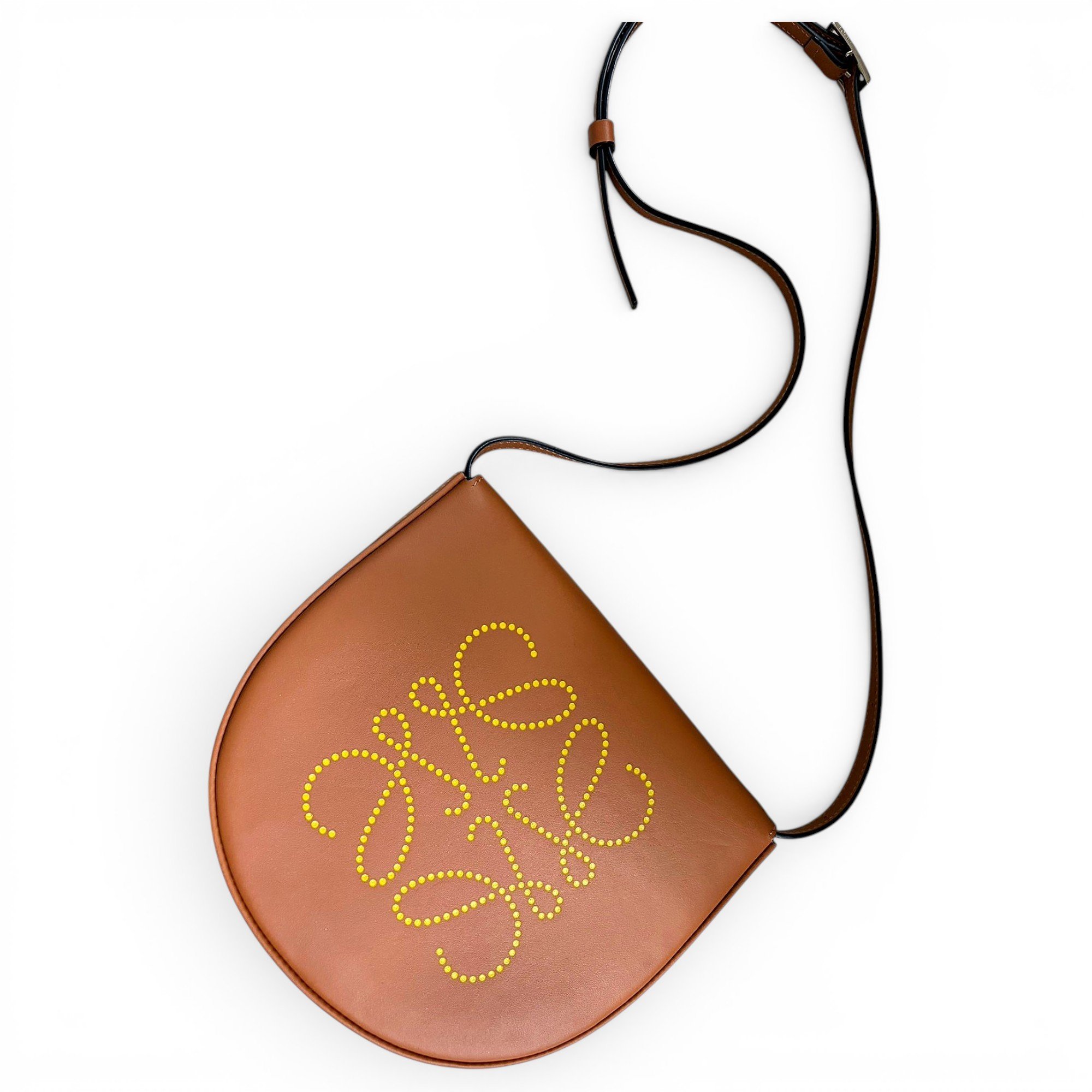 Heel leather crossbody bag