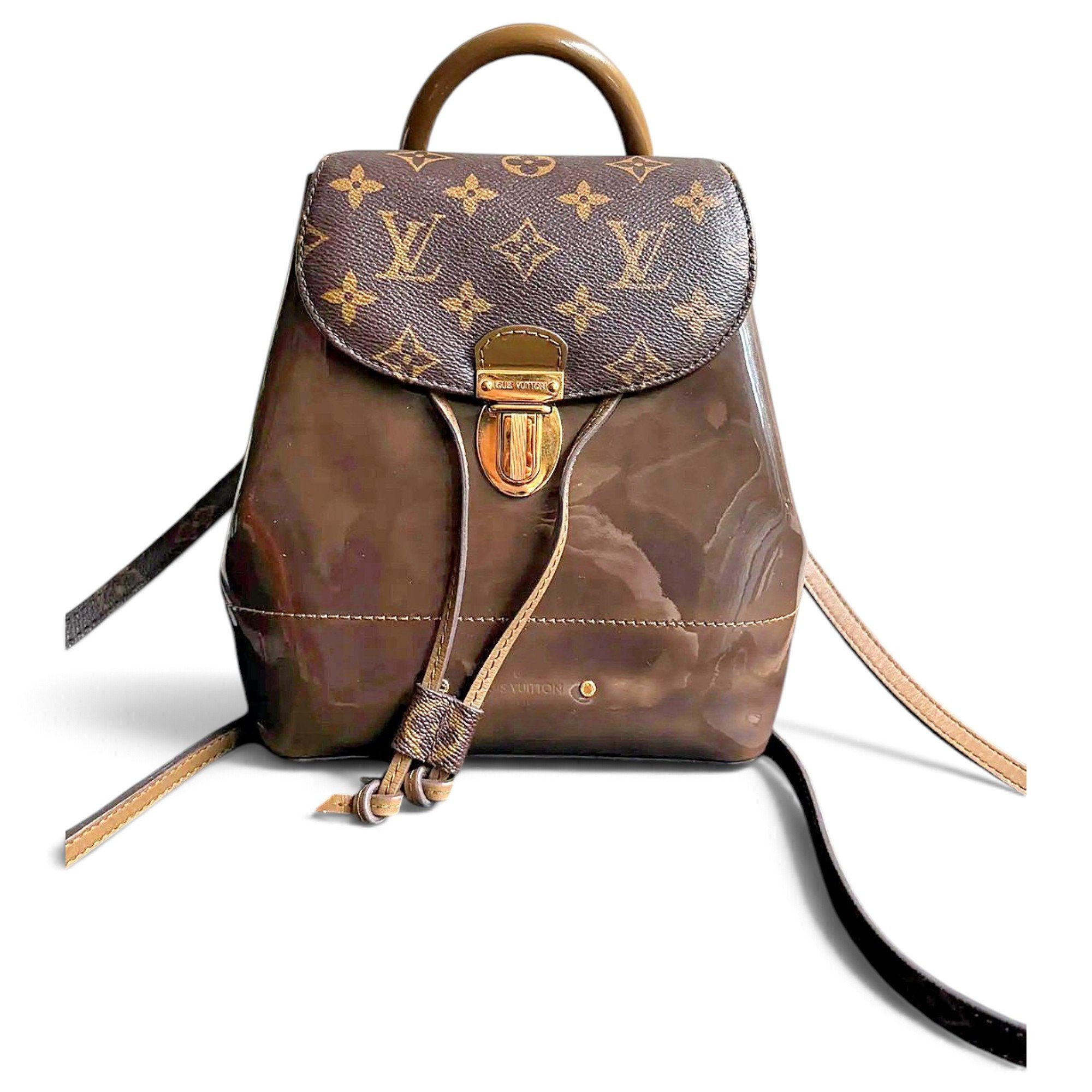 Sorbonne Backpack patent leather backpack