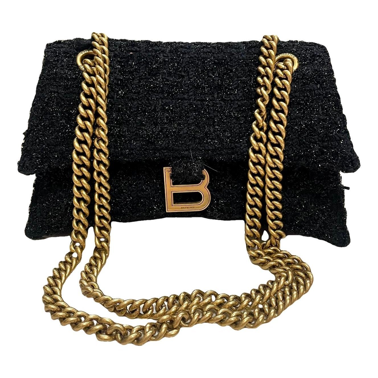 Crush tweed handbag
