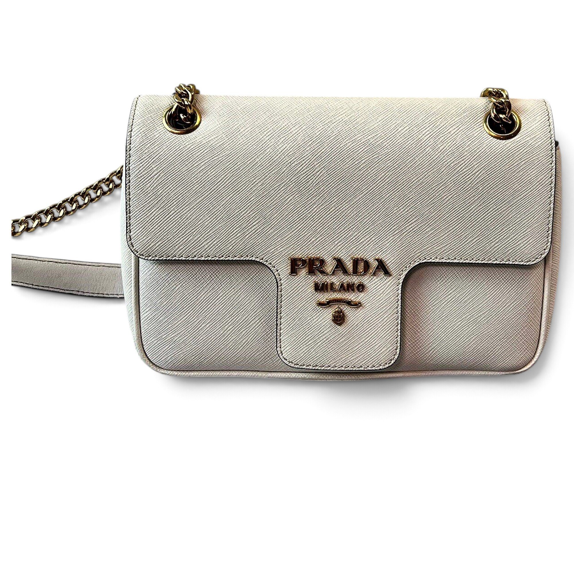 Prada Diagramme leather handbag