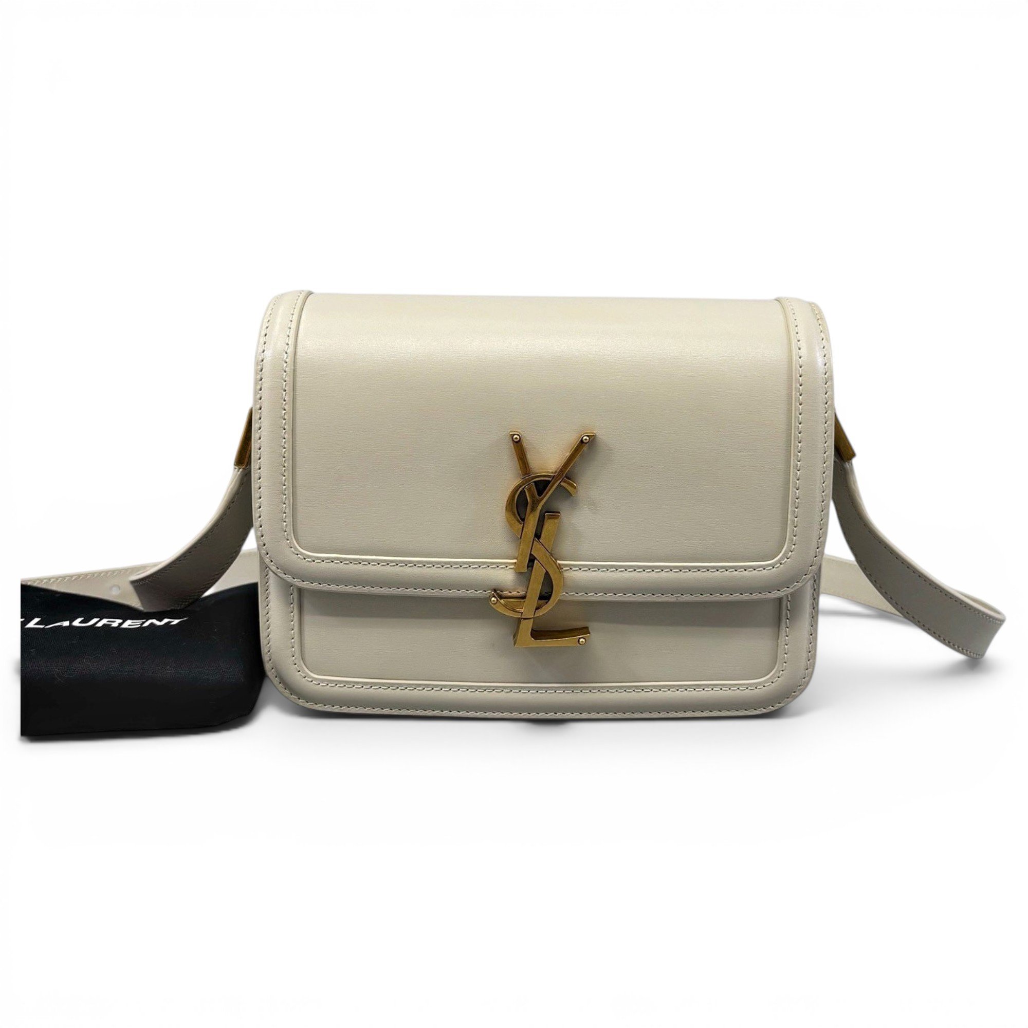Solférino leather handbag