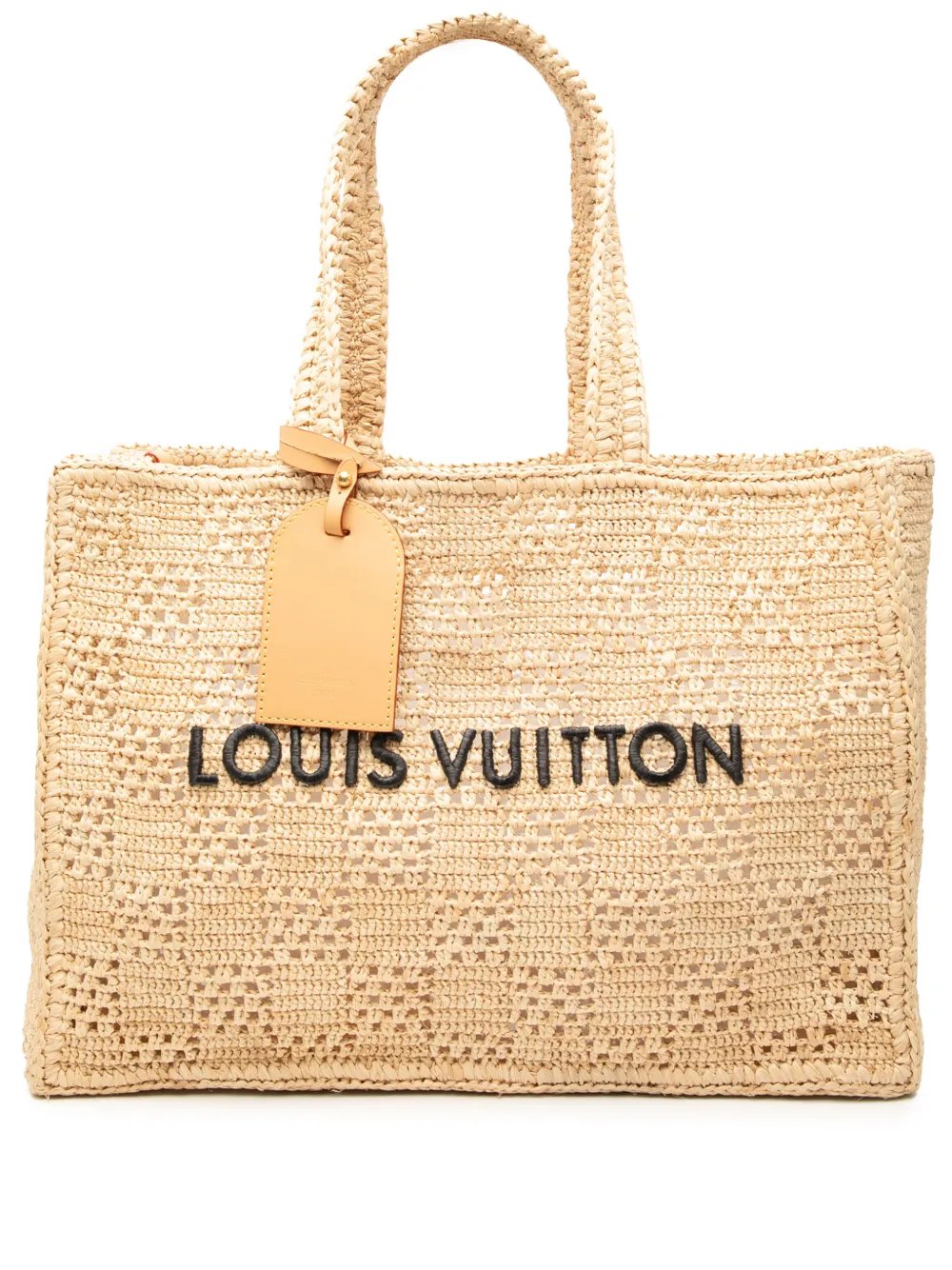 2021-2026 Damier Raffia Summer Shopper MM tote bag