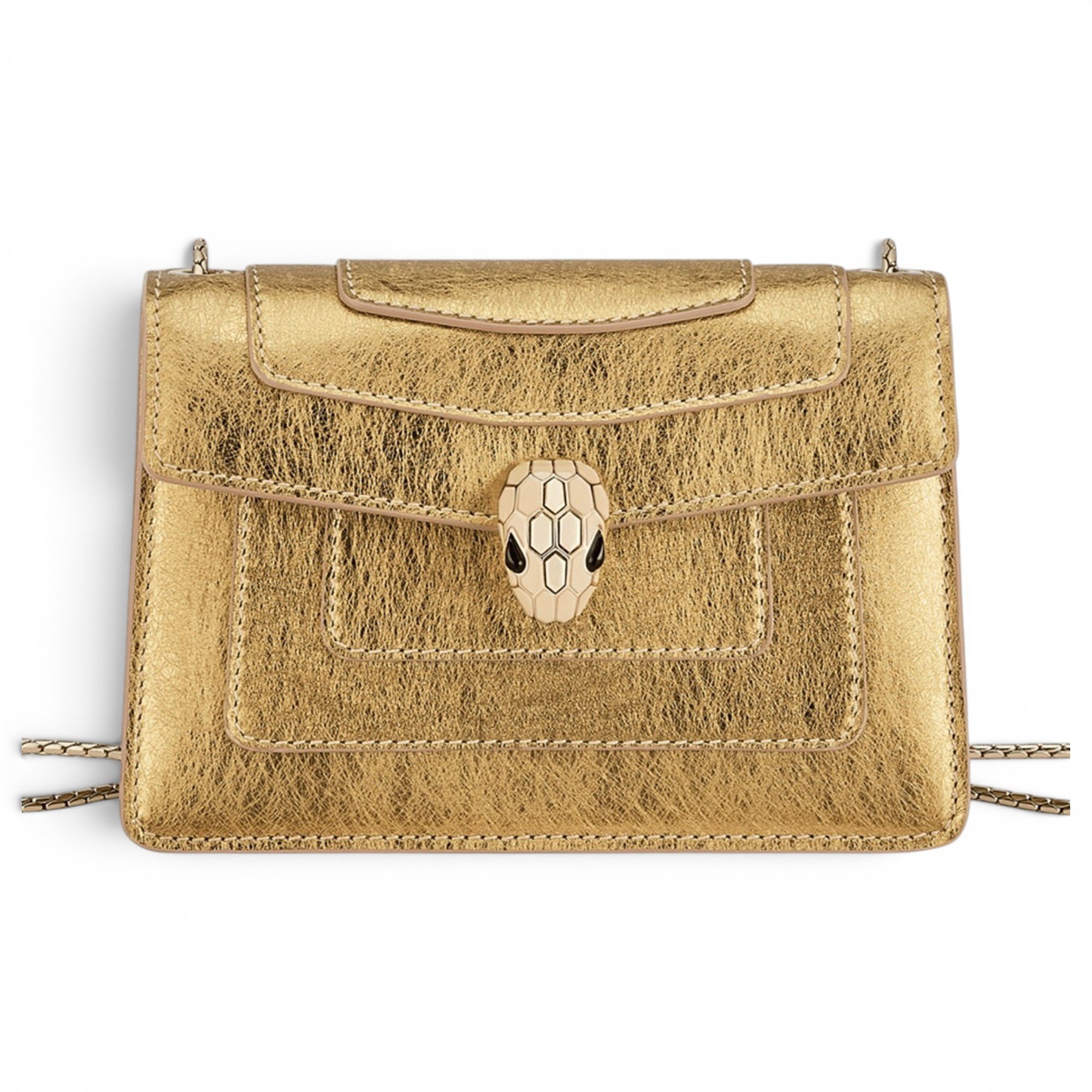 Serpenti leather mini bag