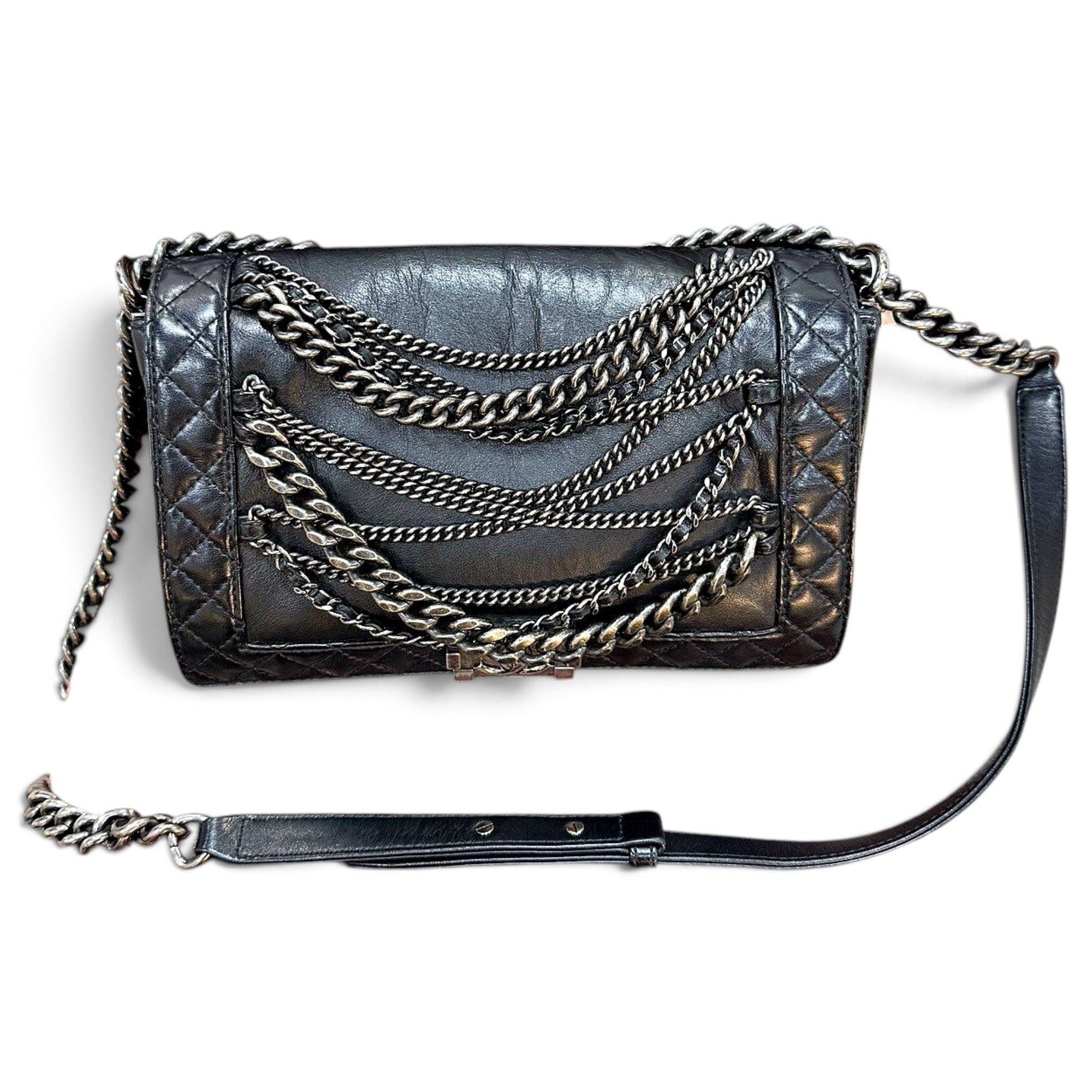 Boy leather crossbody bag