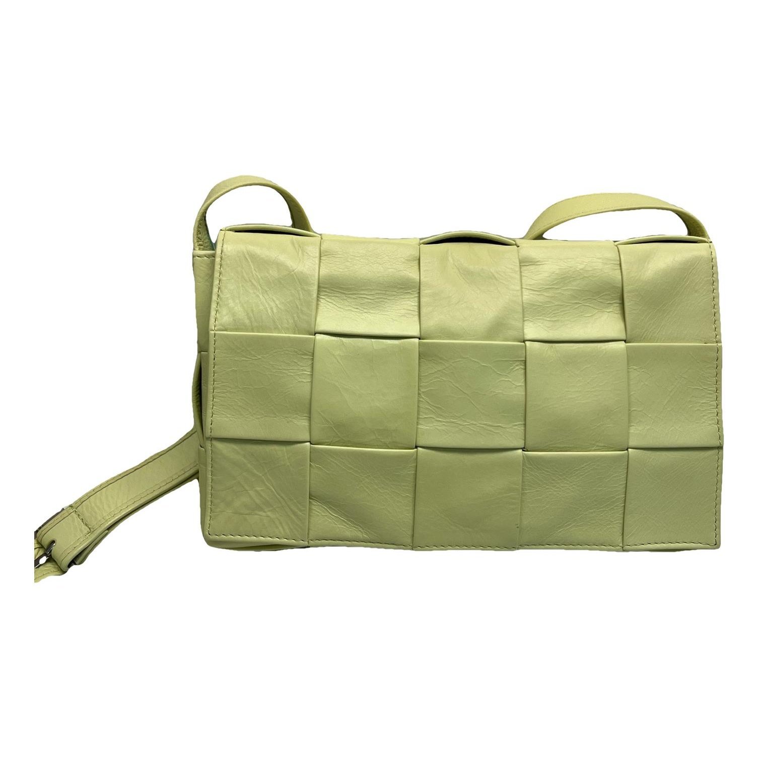 Cassette leather handbag